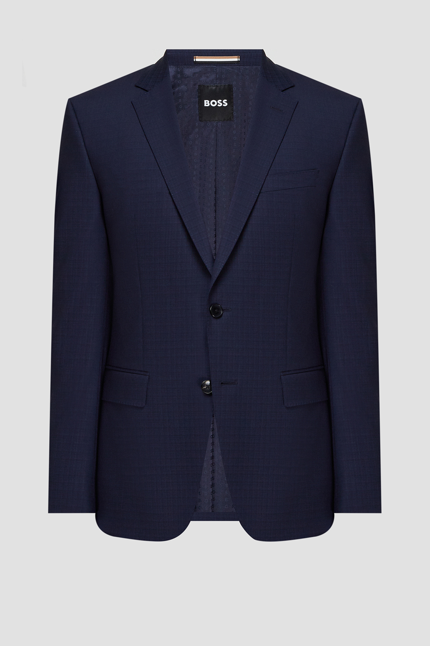 Мужской темно-синий шерстяной пиджак BOSS 50469536;404