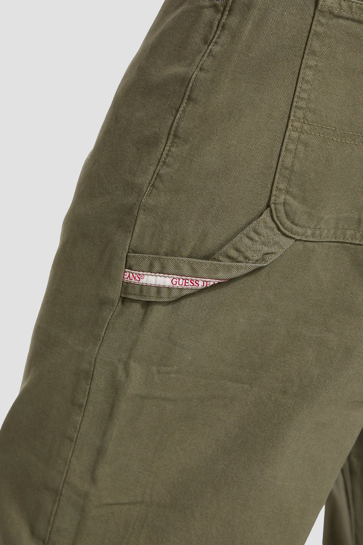 Мужские оливковые брюки Guess Jeans M5YB67.WHFR1;G8EV