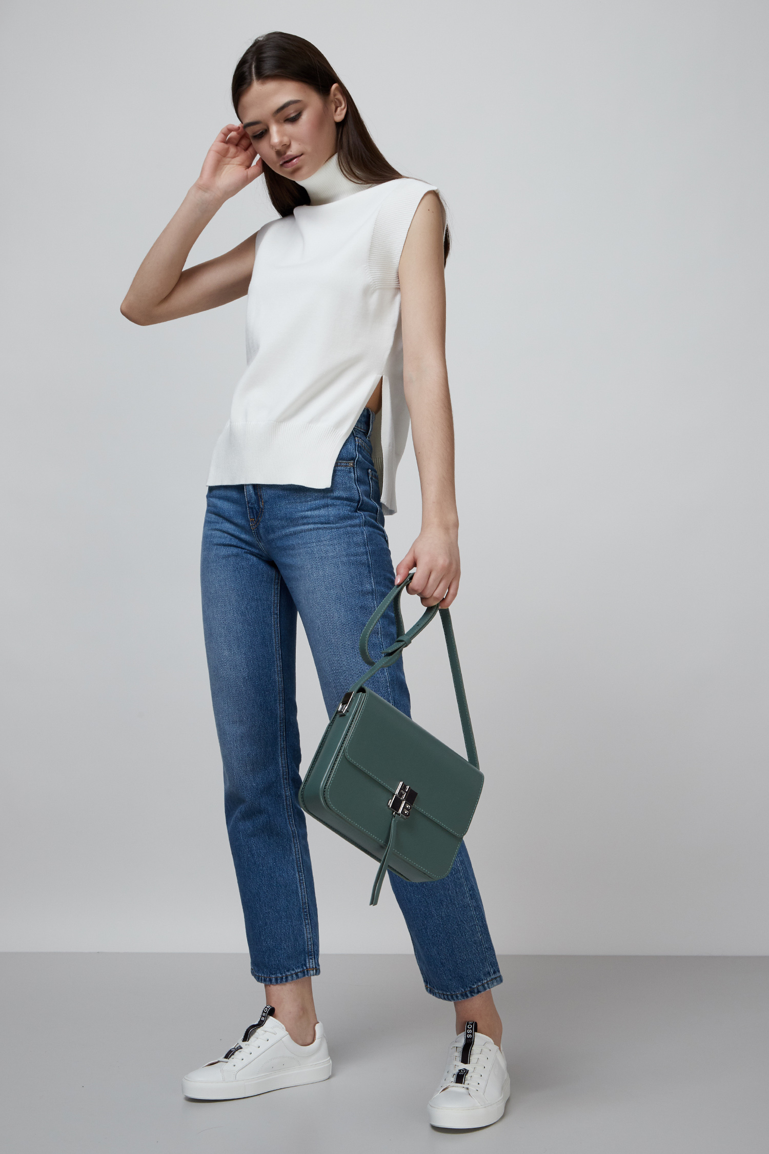 Белый гольф для девушек BOSS 50466380;118