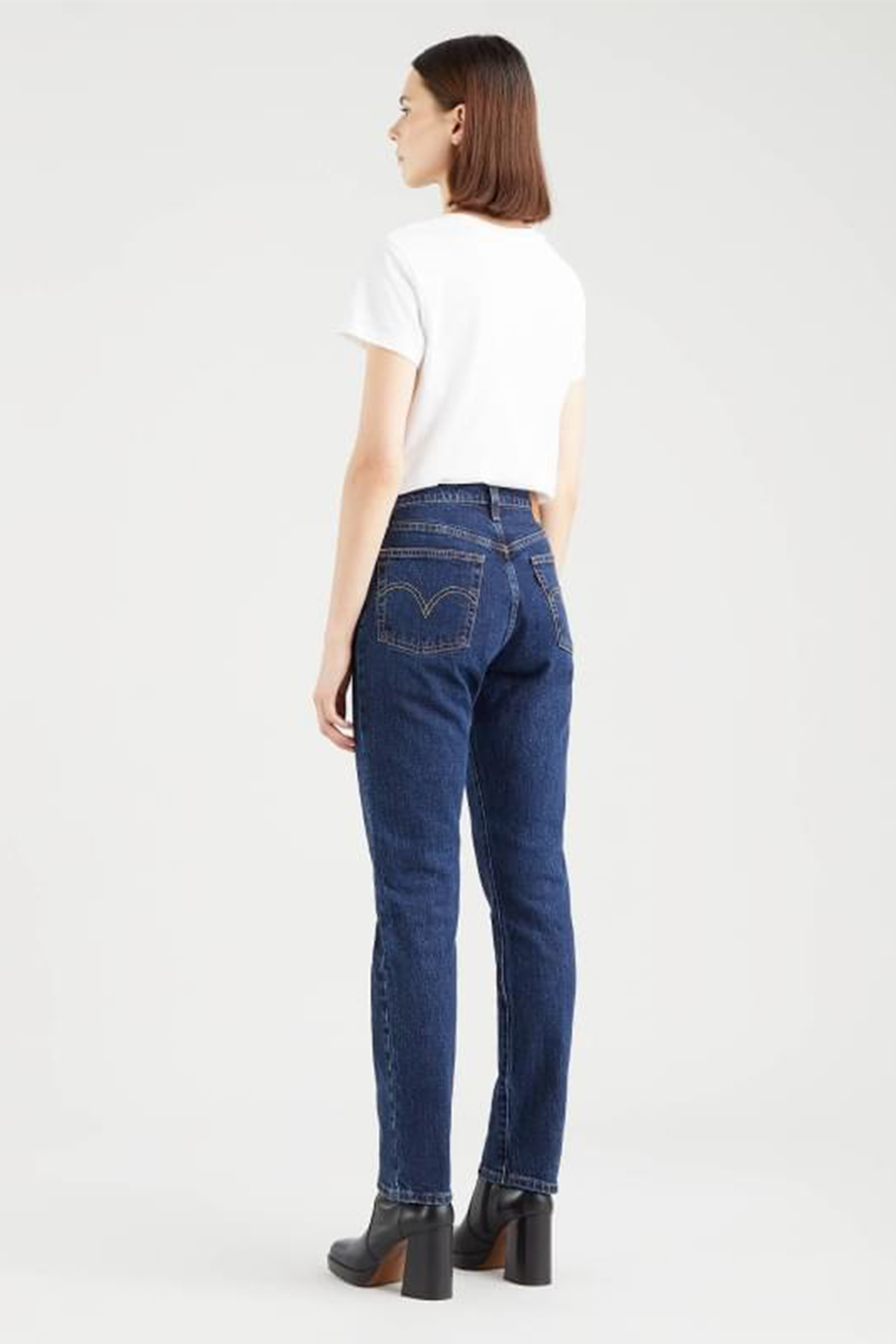 Женские синие джинсы 501® Straight Crop Levi’s® 36200;0179