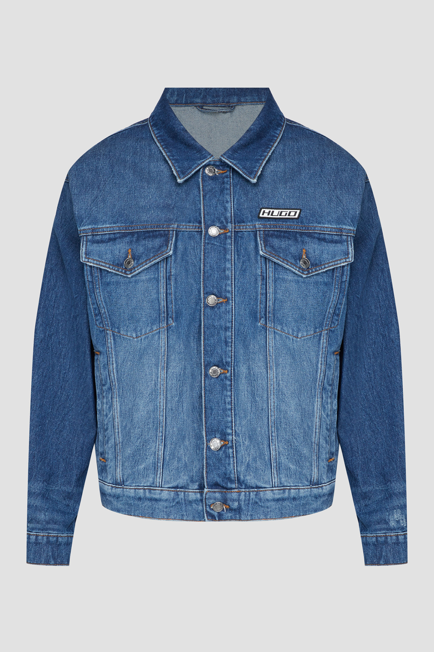 Мужская синяя джинсовая куртка HUGO 50509689;420