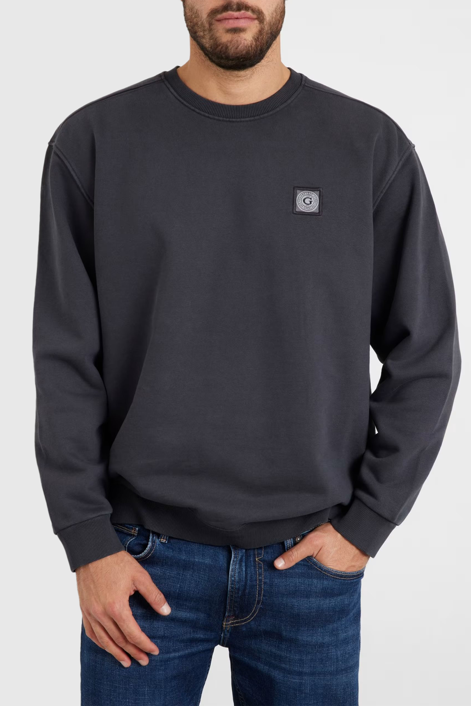 Мужской черный свитшот Guess M4YQ11.KBY51;JBLK