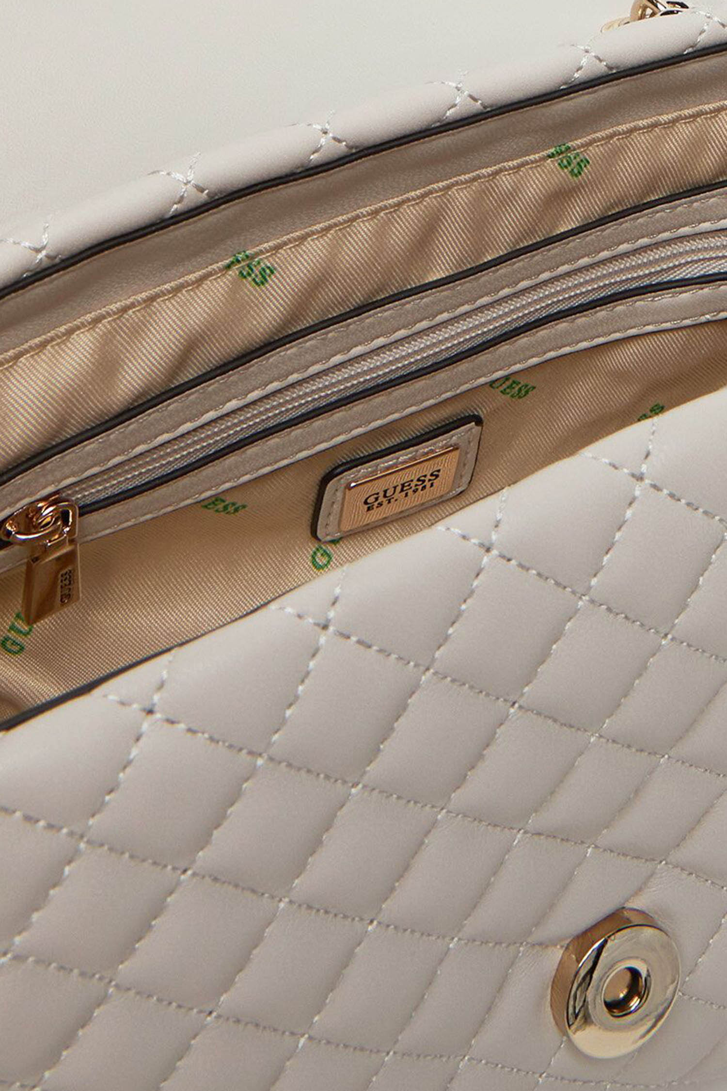 Жіноча біла сумка Guess HWEQG9.54121;STO