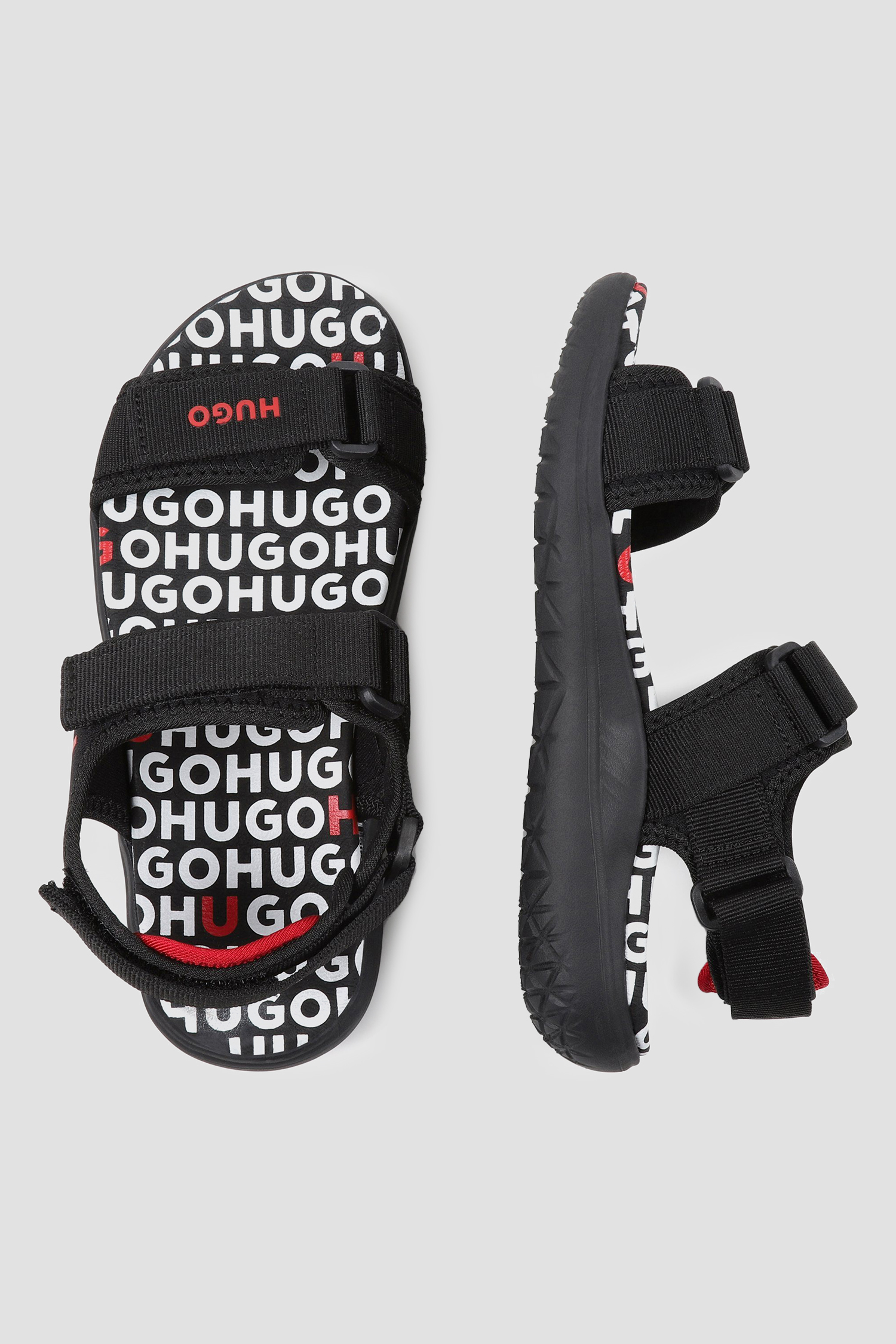 Детские черные сандалии HUGO kids G00100;09B