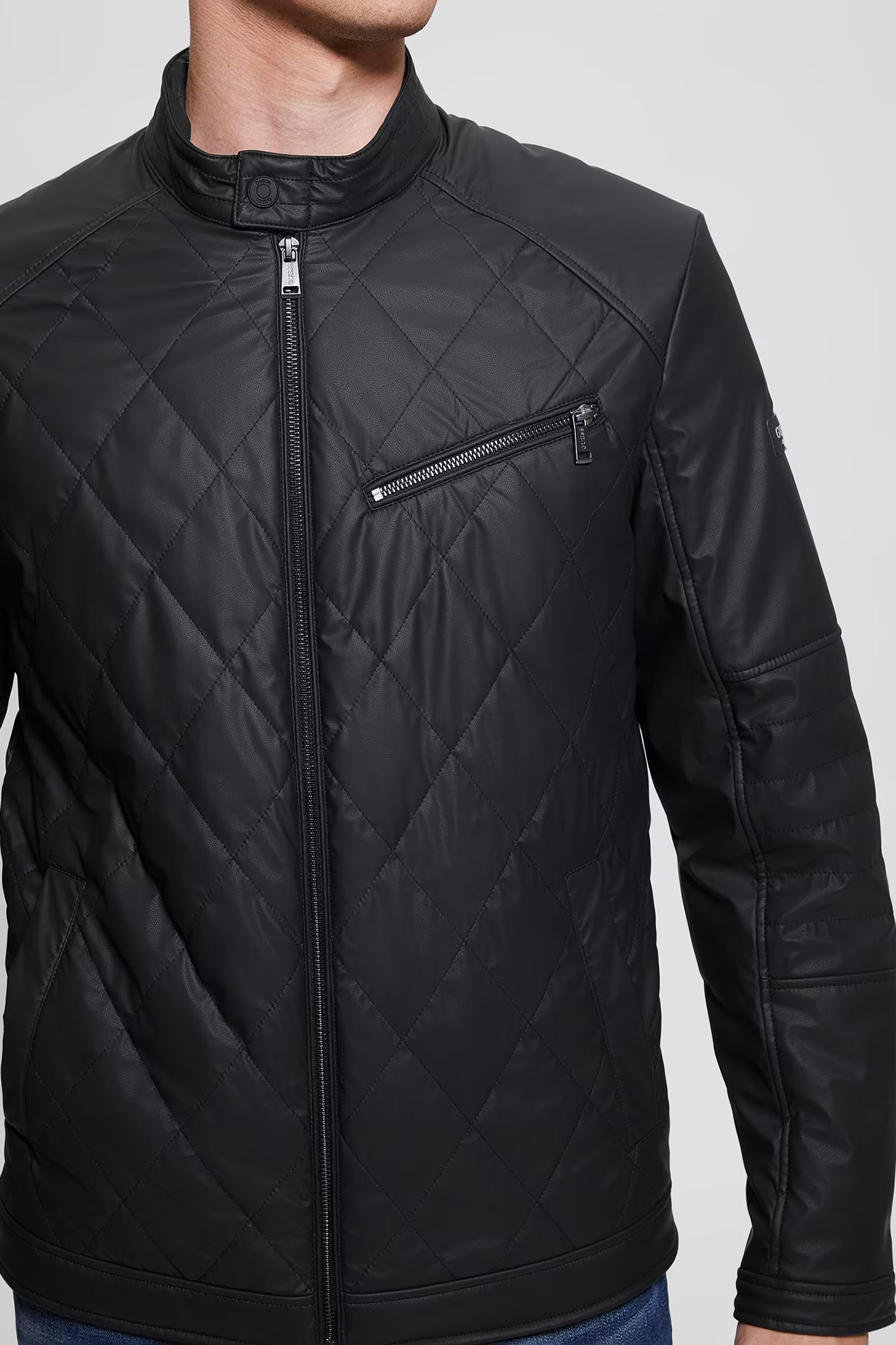 Мужская черная куртка Guess M4RL01.WFHD0;JBLK