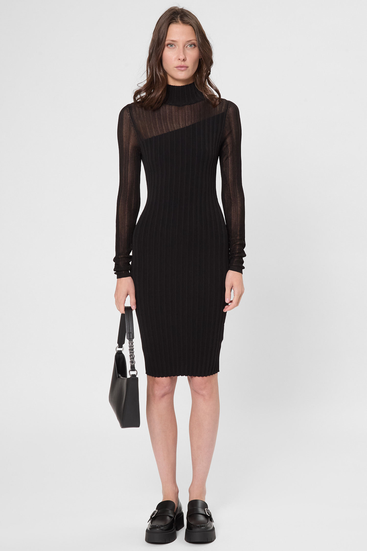 Женское черное платье HUGO 50542664;001