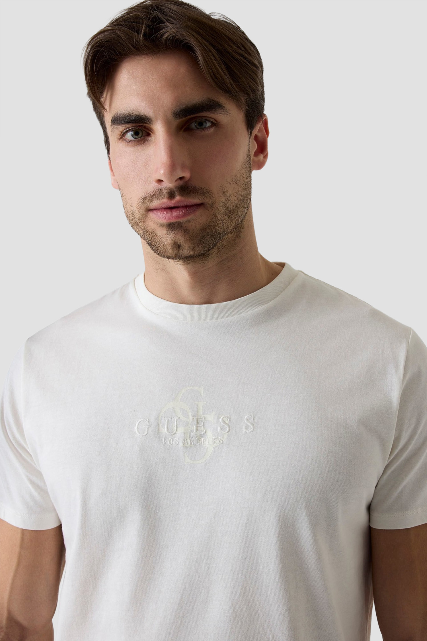 Чоловіча біла футболка Guess M6YI58.K4632;F0F8