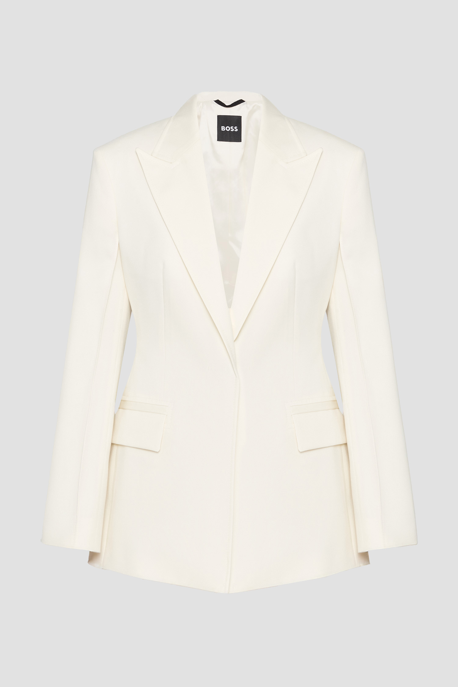 Жіночий білий вовняний жакет BOSS 50553928;118
