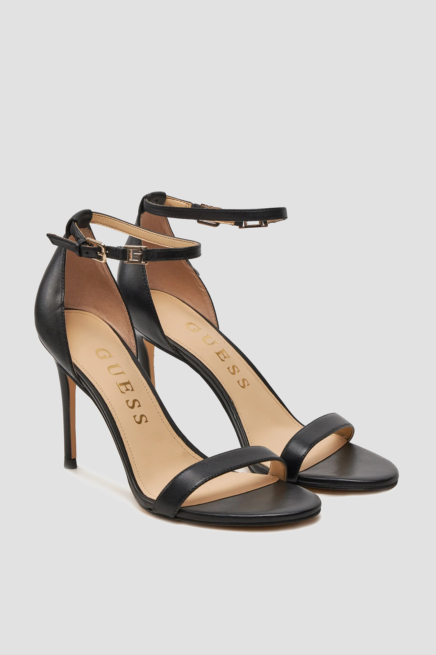 Женские черные кожаные босоножки Guess FL8KIL.LEA03;BLACK