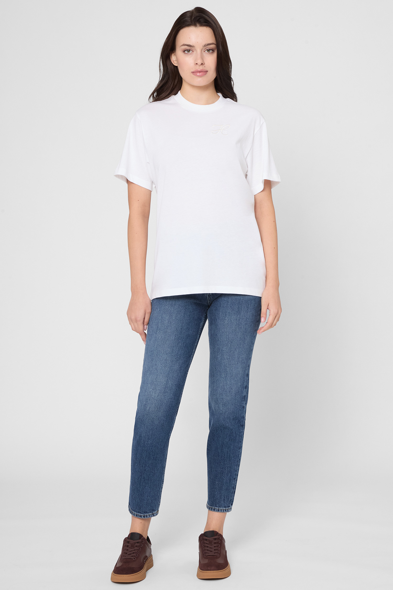 Жіноча біла футболка HUGO 50550901;100