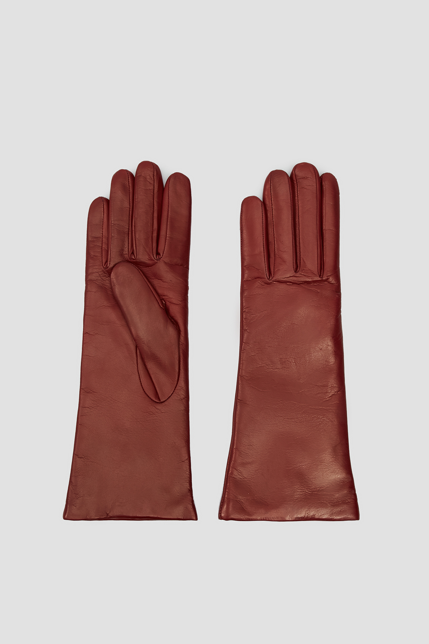 Женские бордовые кожаные перчатки Baldinini F2B102NAPP;7000