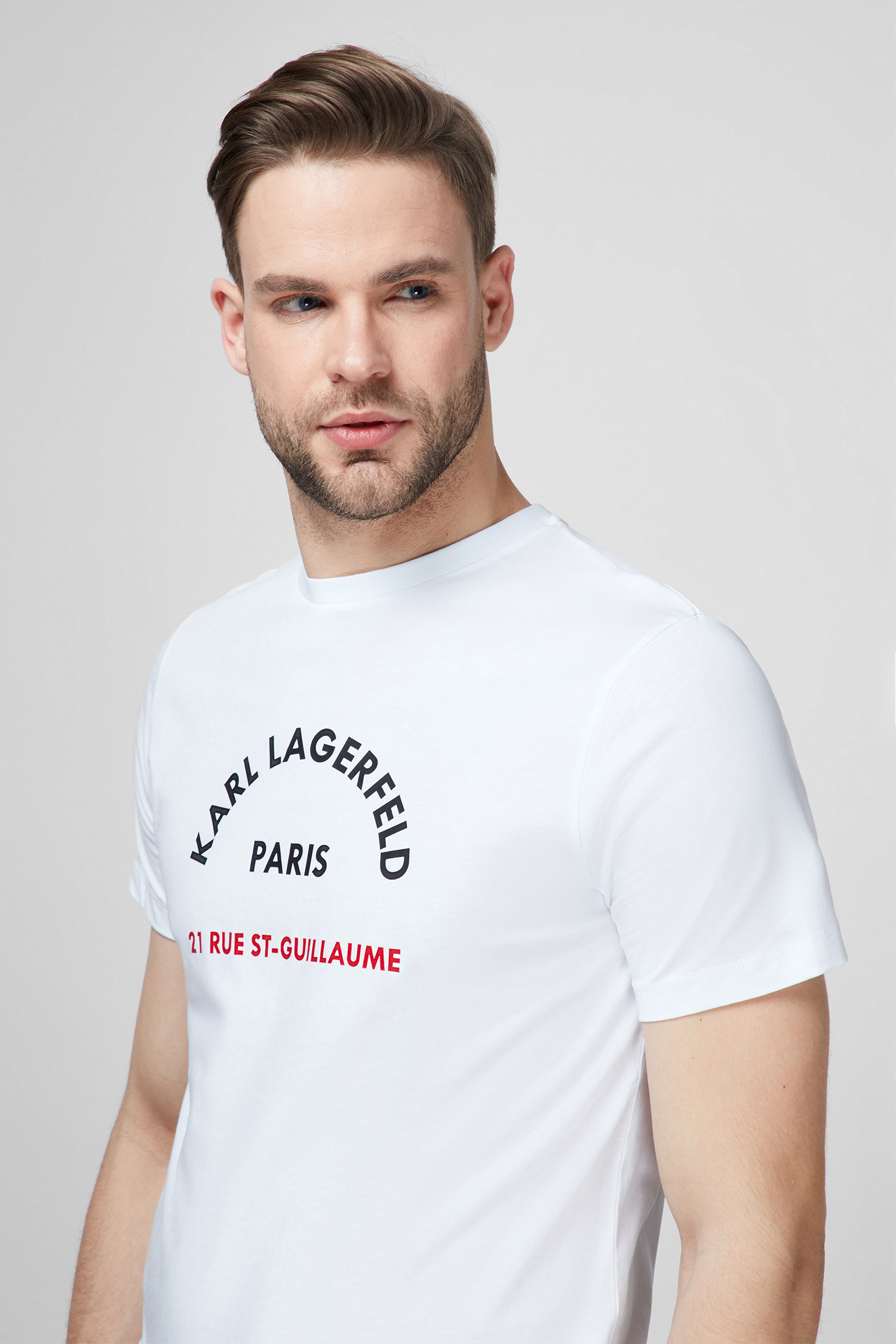 Чоловіча біла футболка Karl Lagerfeld 511224.755071;10