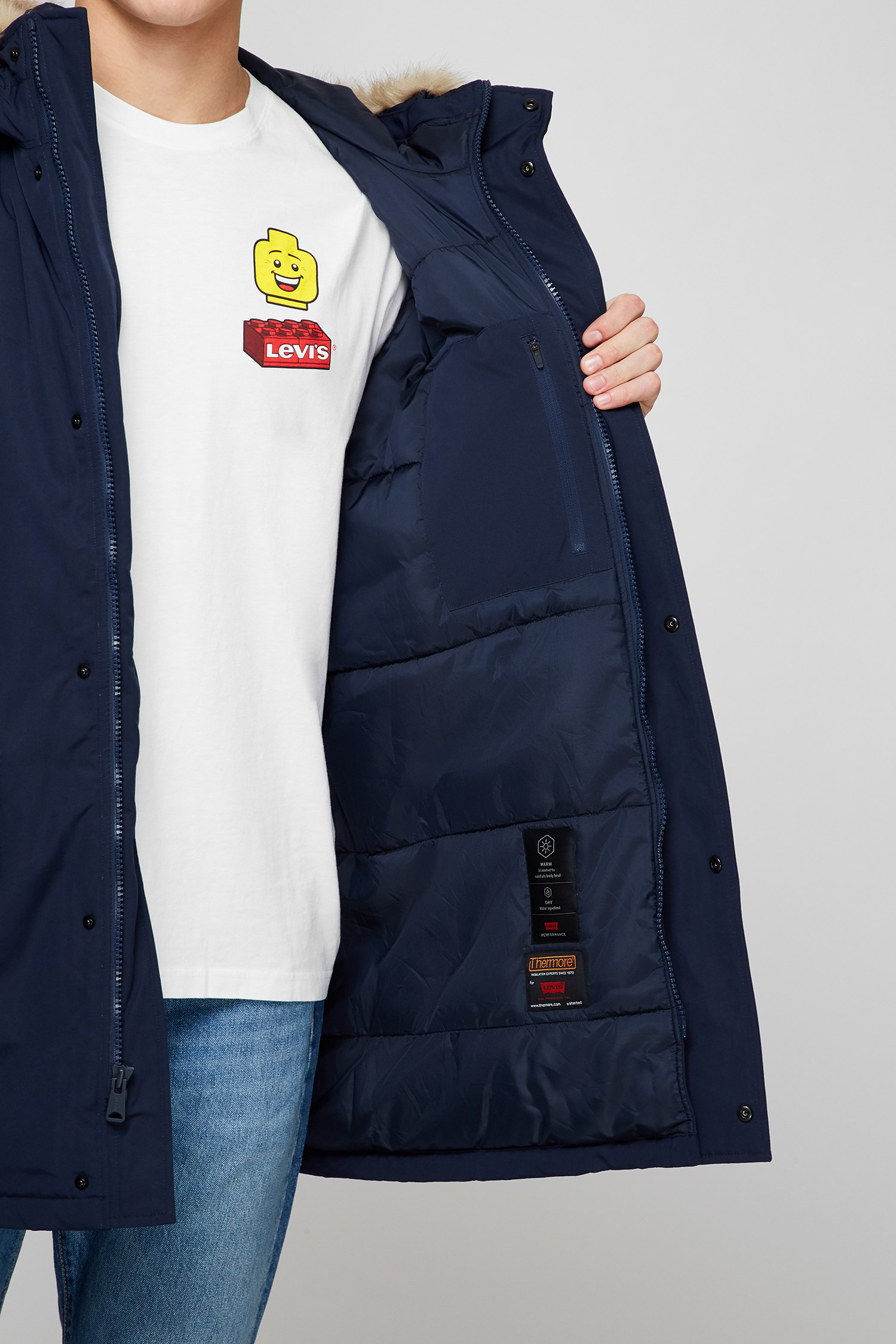 Мужская темно-синяя парка Levi’s® 27324;0000