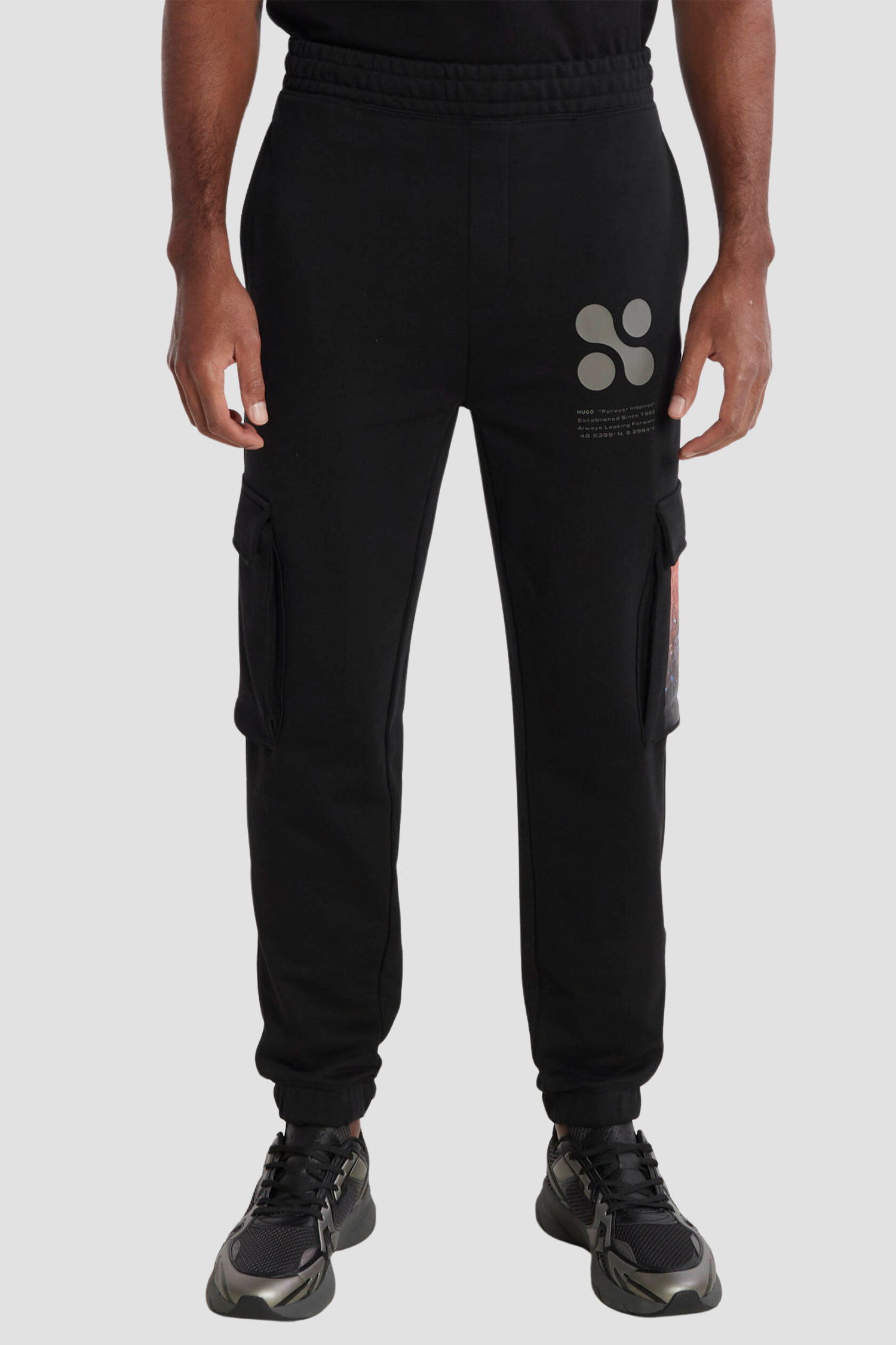 Чоловічі чорні спортивні штани HUGO 50504971;001