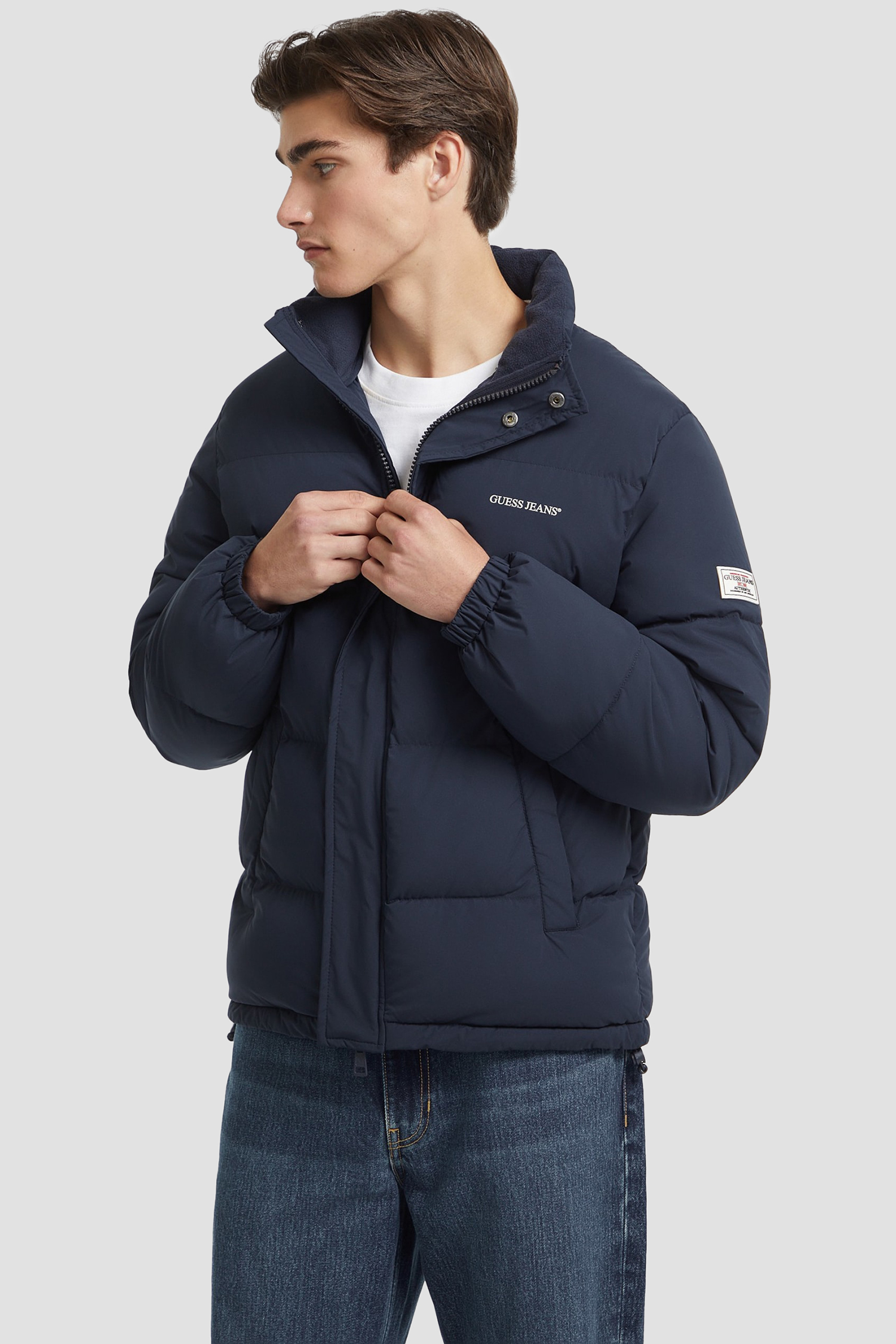 Мужская темно-синяя куртка Guess Jeans M4BL20.WGII2;A71W