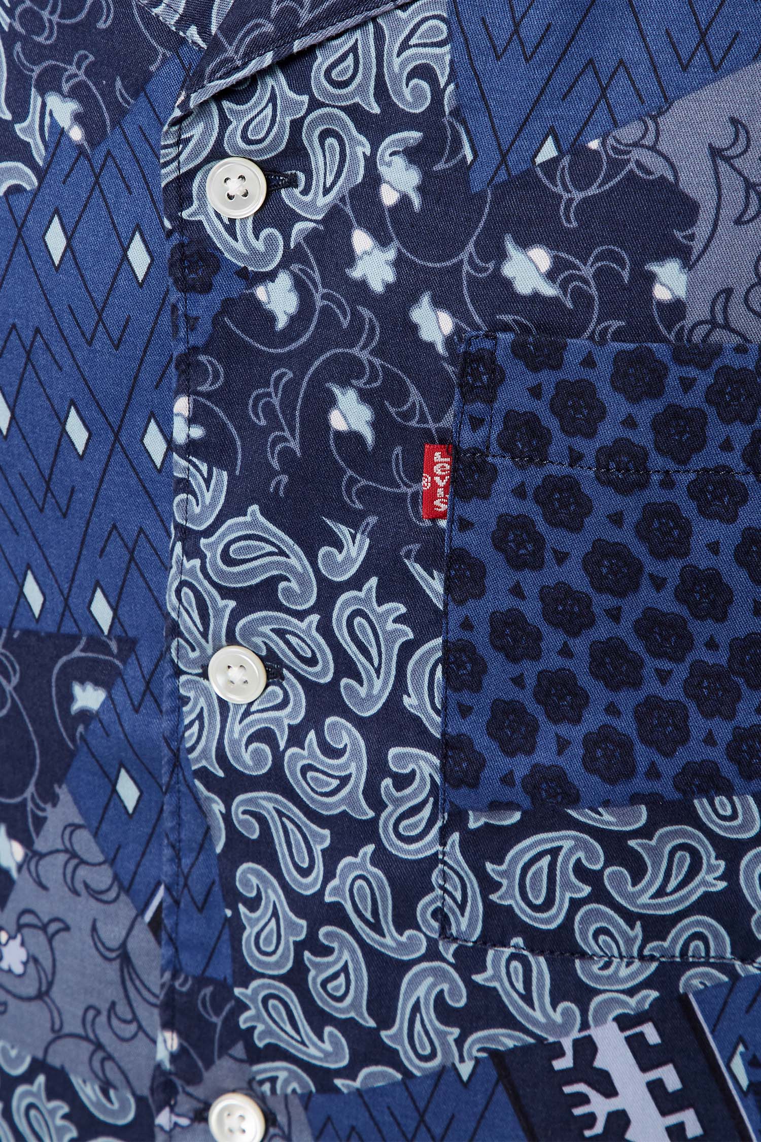 Чоловіча синя сорочка з візерунком Levi’s® 72625;0069