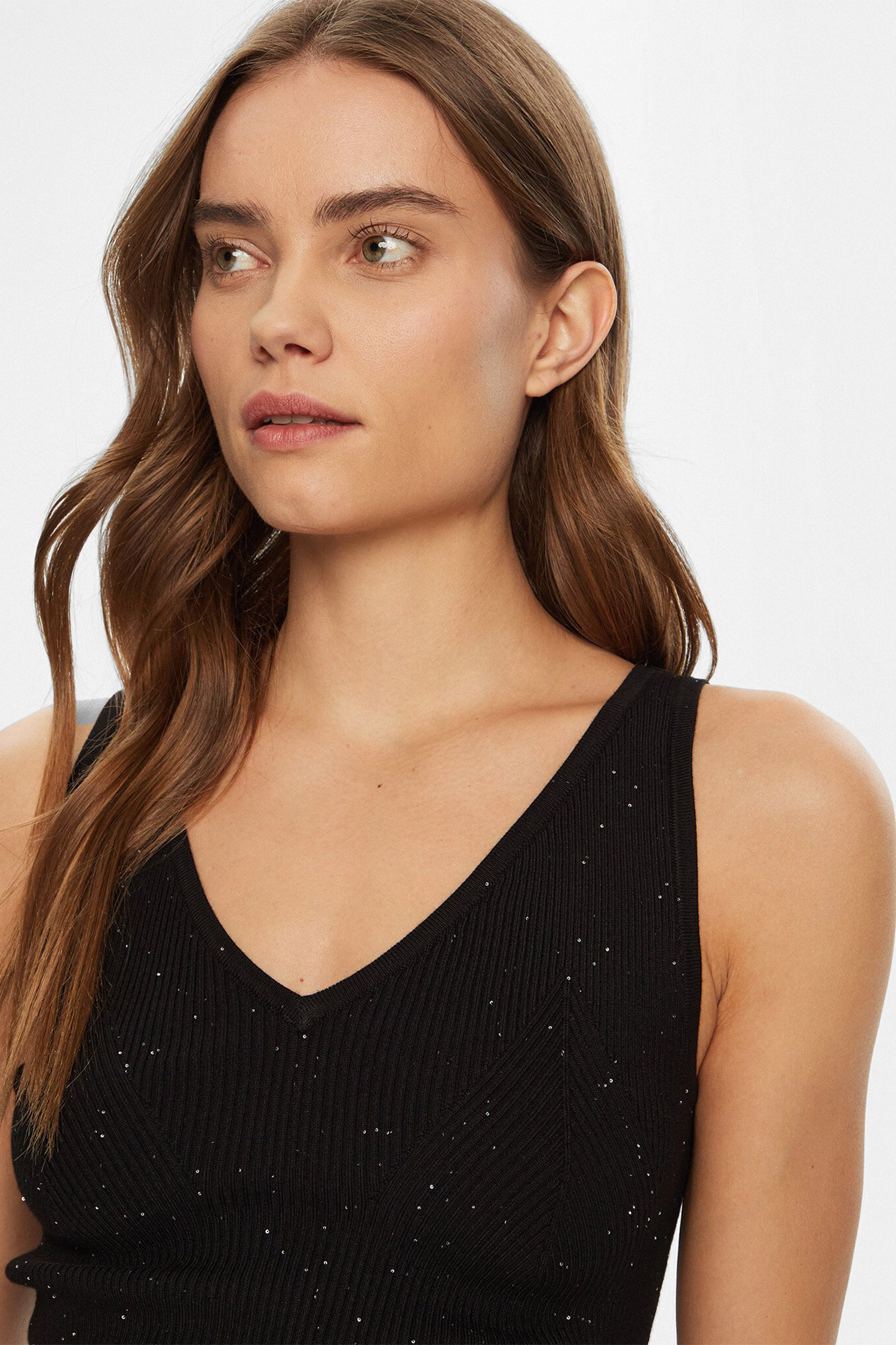 Женский черный топ Guess W5RR18.Z34O0;JBLK