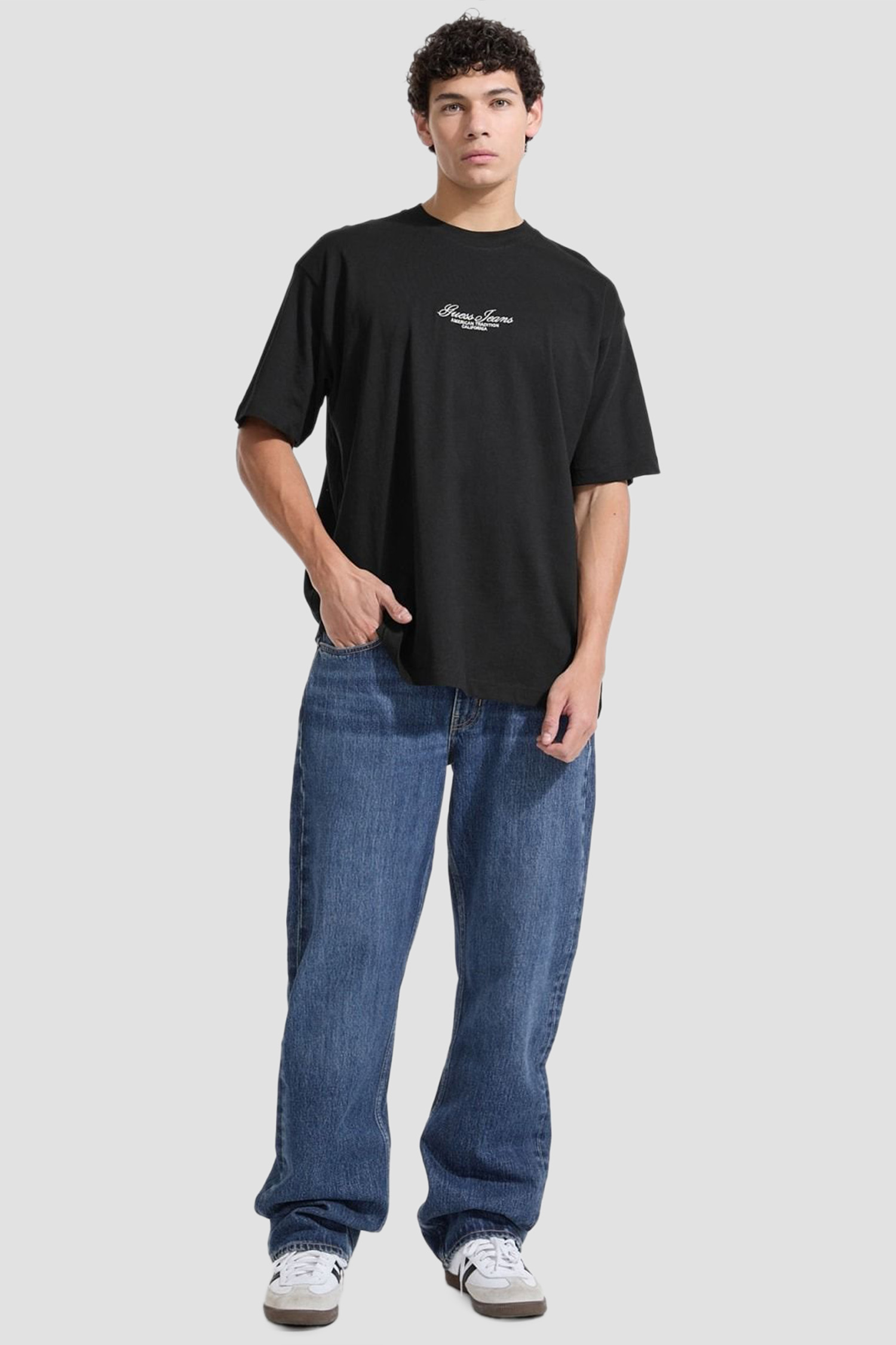 Чоловіча чорна футболка Guess Jeans M5YI61.K8FQ4;JBLK