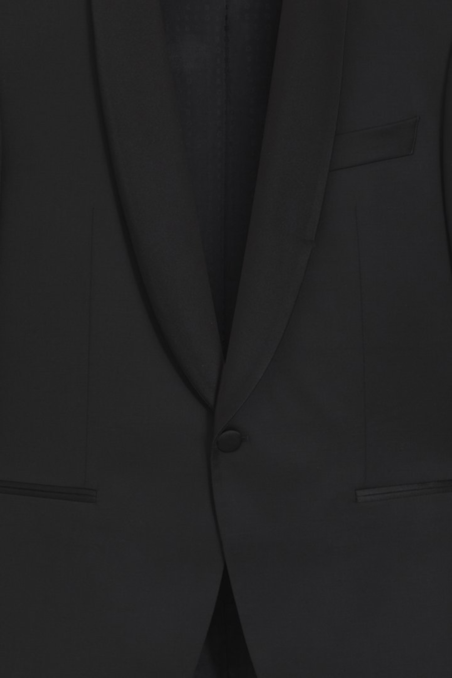 Мужской черный шерстяной пиджак BOSS 50469185;001