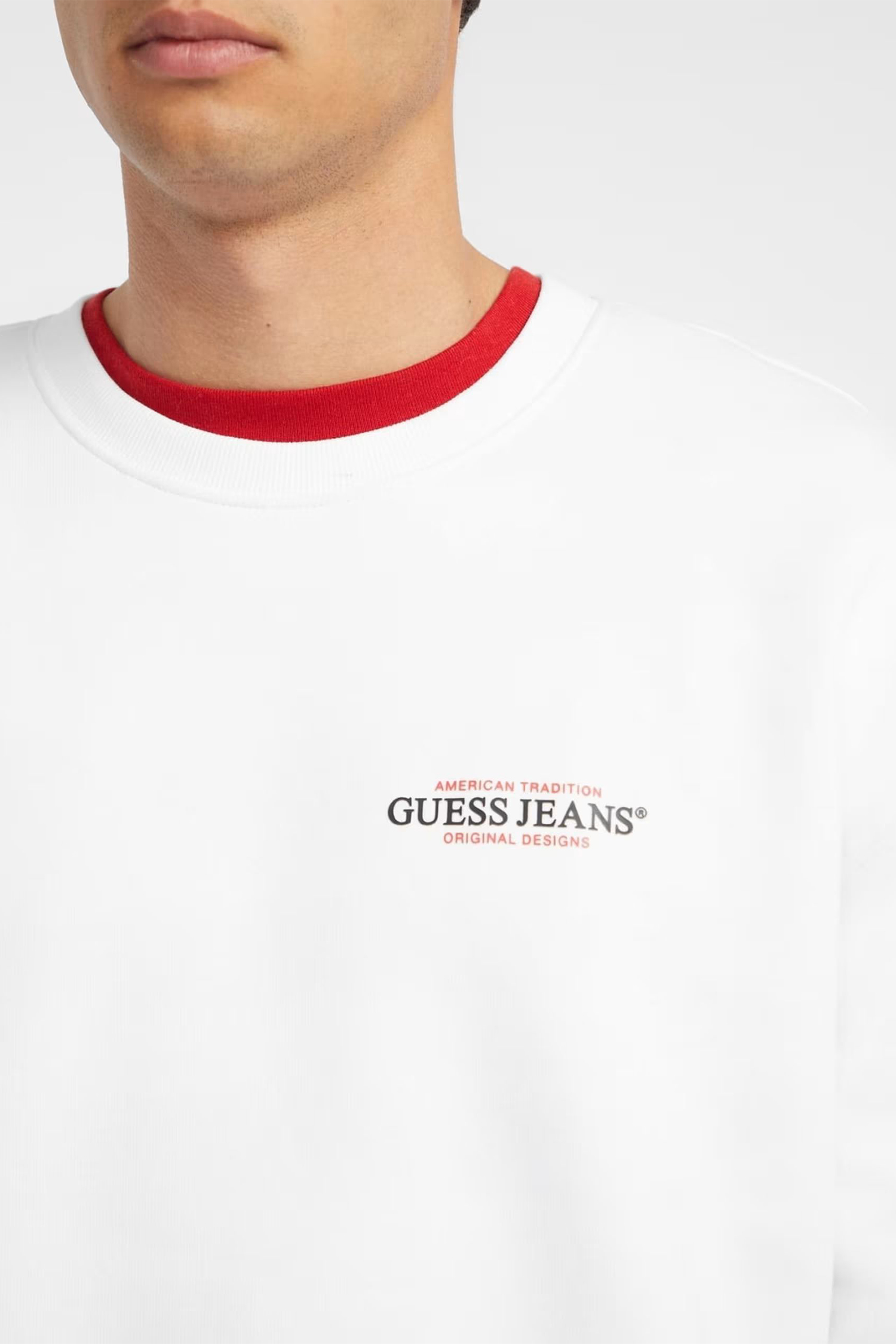 Мужской белый свитшот Guess Jeans M4YQ17.K9V31;G011