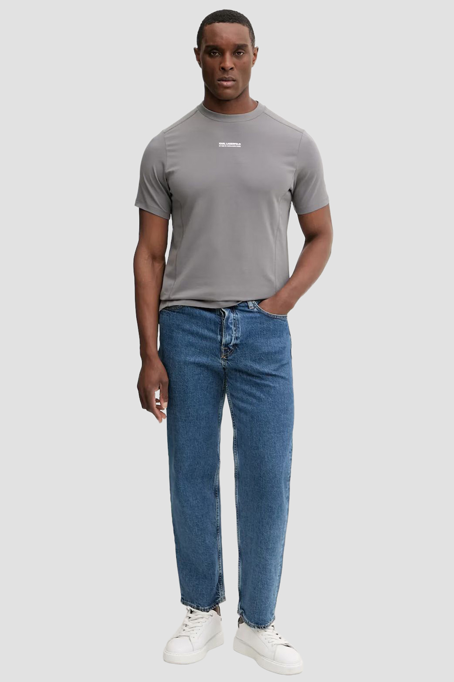 Мужская серая футболка Karl Lagerfeld 561221.755042;940