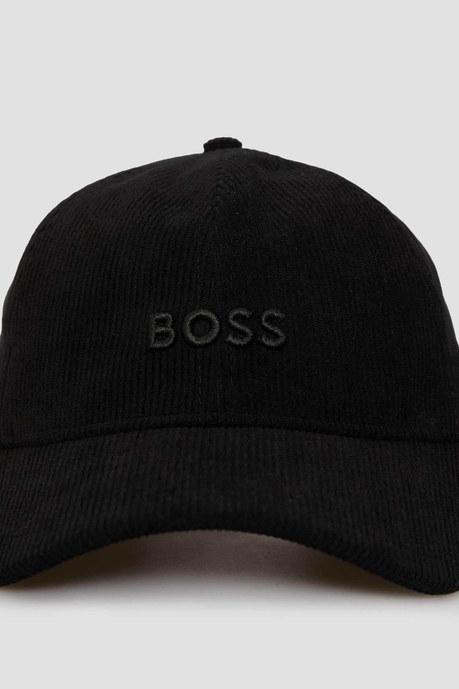 Чоловіча чорна вельветова кепка BOSS 50544383;001