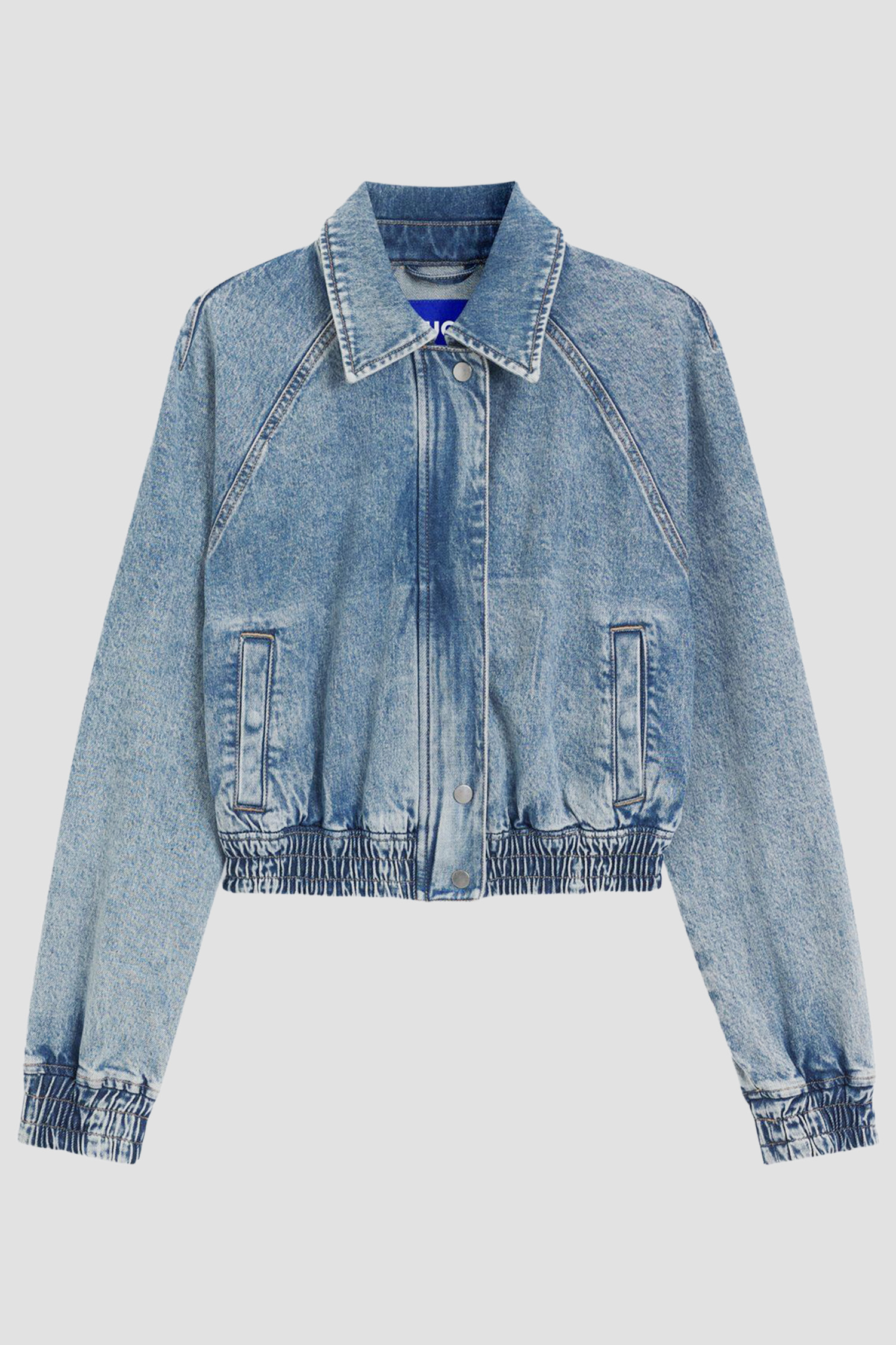 Женская синяя джинсовая куртка HUGO BLUE 50553022;432
