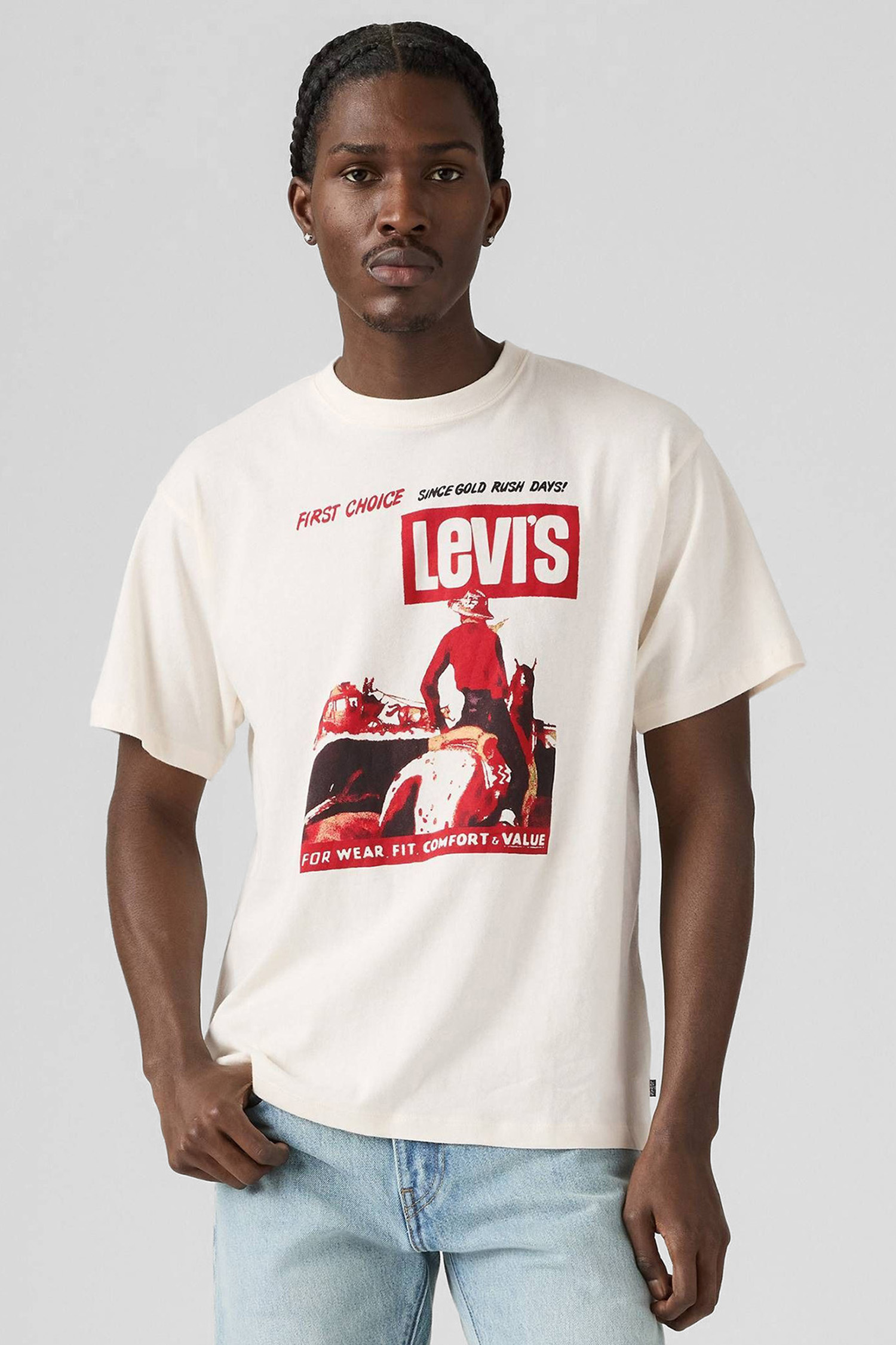 Мужская белая футболка Levi’s® 87373;0228