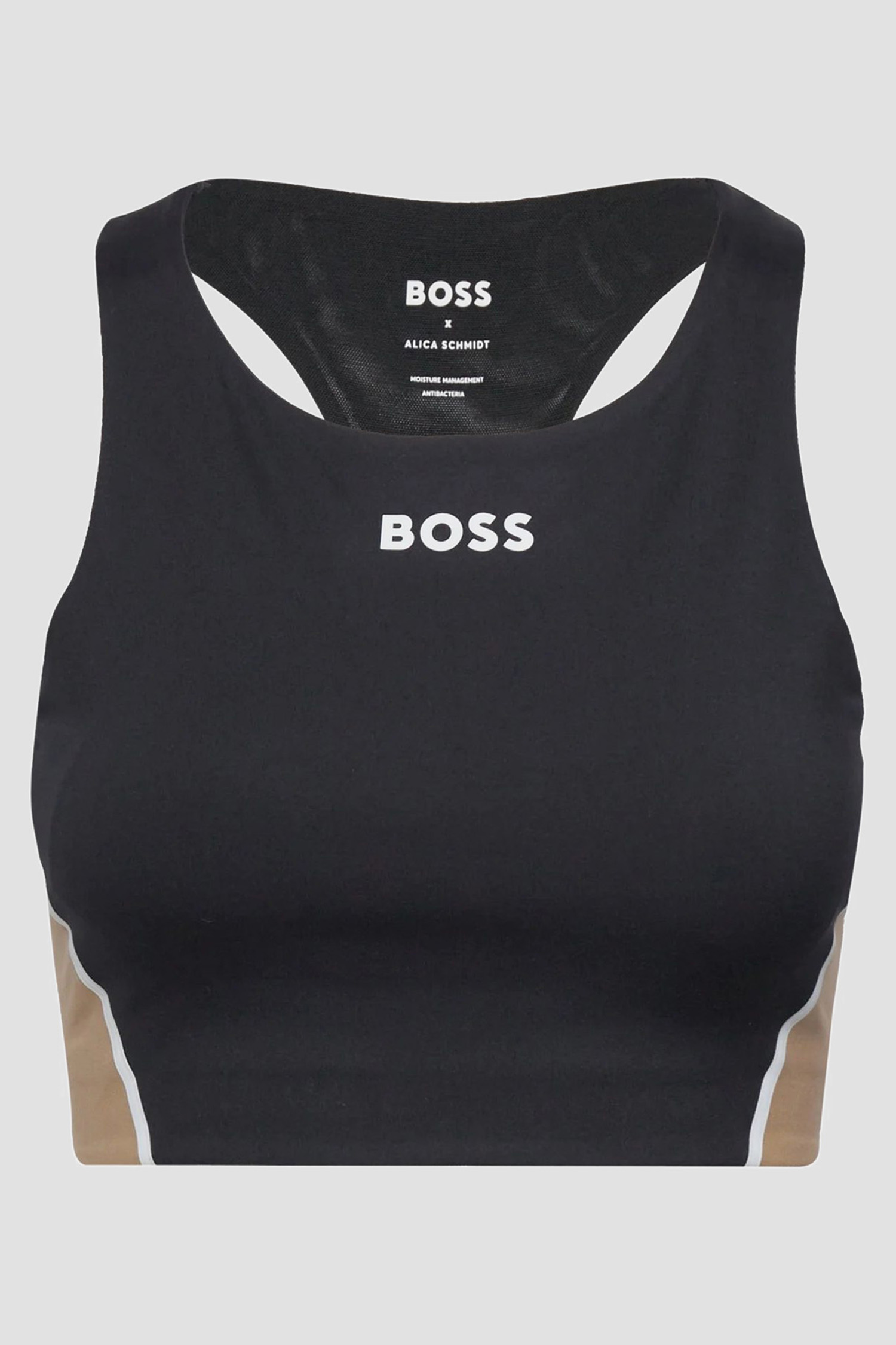 Женский черный спортивный топ BOSS 50502366;001