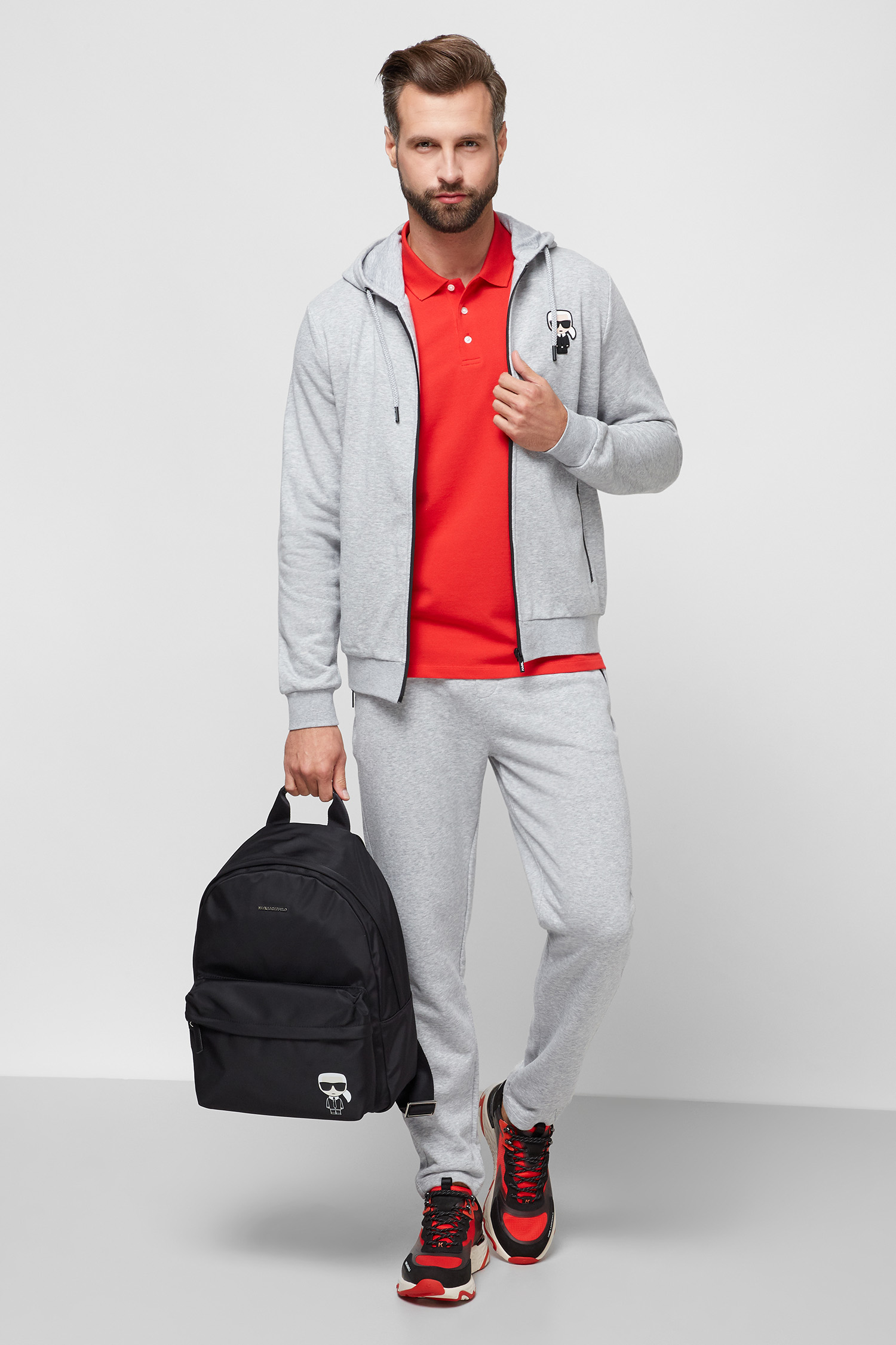 Чоловіче сіре худі Karl Lagerfeld 511900.705024;941
