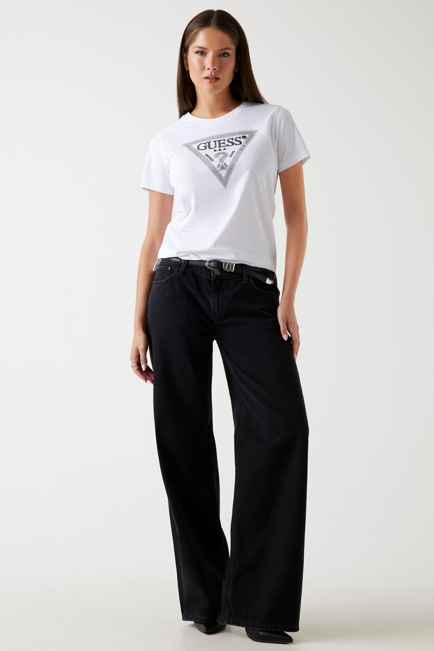 Жіноча біла футболка Guess W5BI18.I3Z14;G011