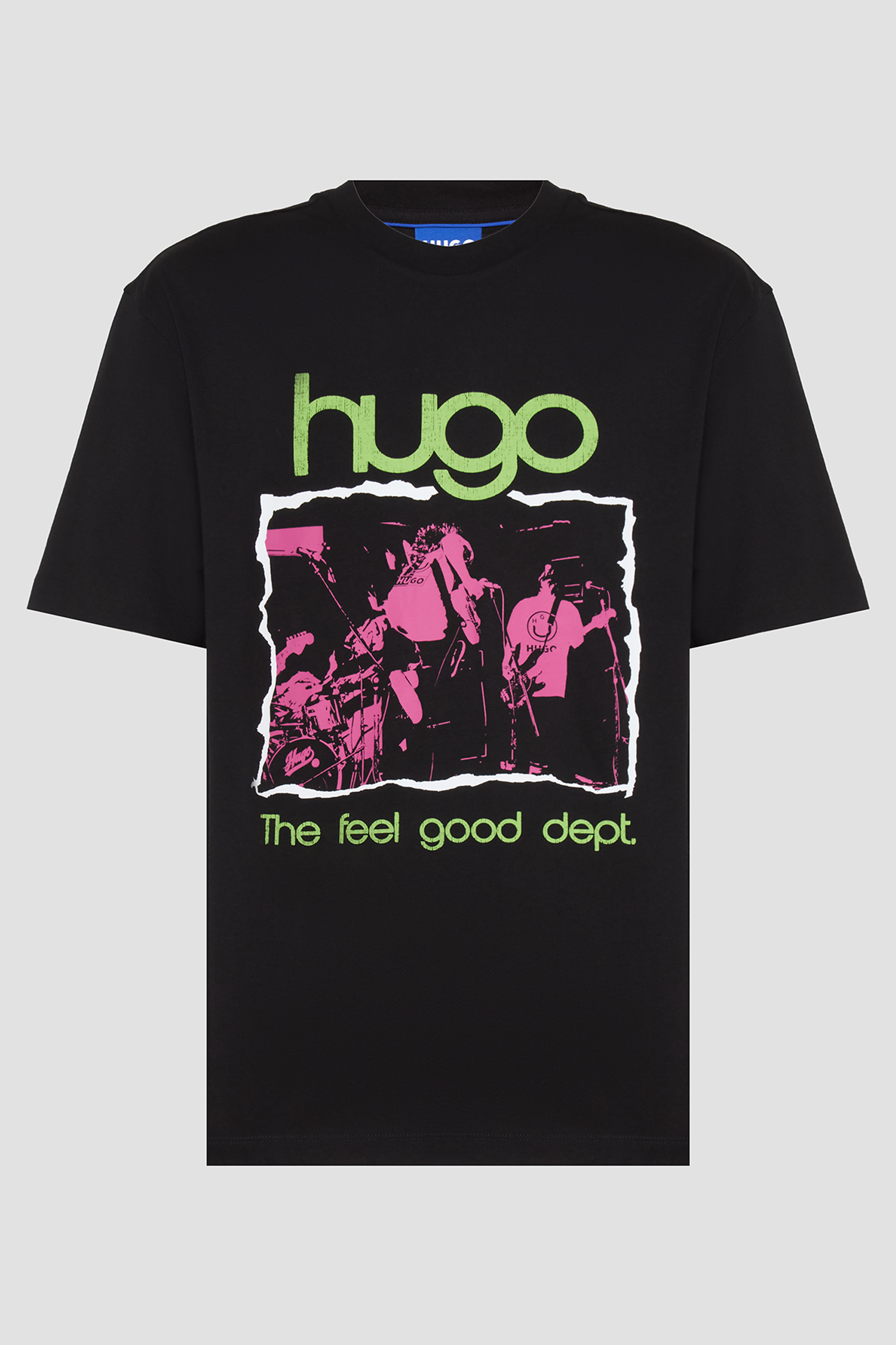 Мужская черная футболка HUGO BLUE 50543494;001