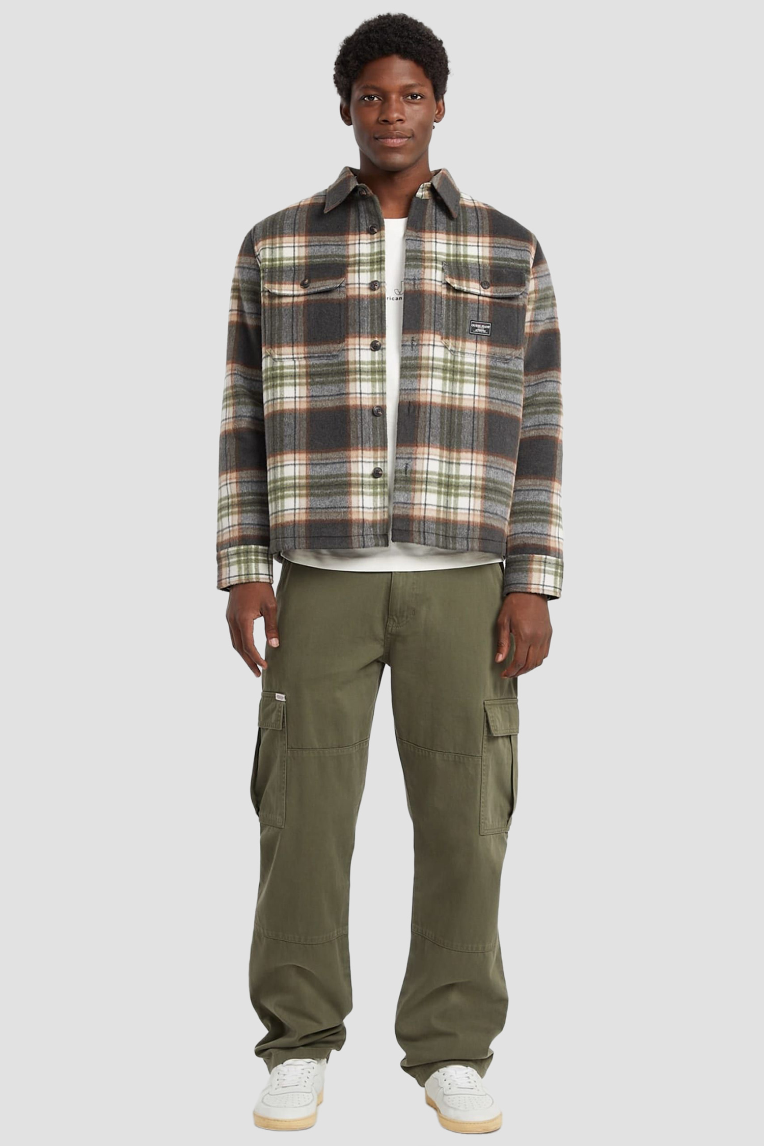 Чоловіча картата сорочка Guess Jeans M5BH68.WI542;L91K