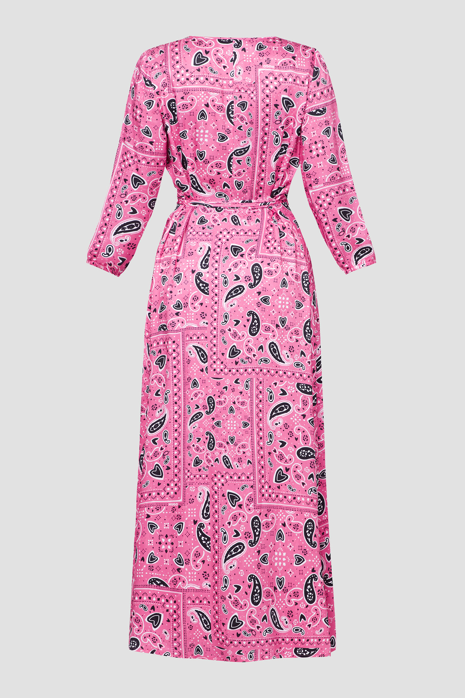 Женское розовое платье с узором HUGO 50489973;965