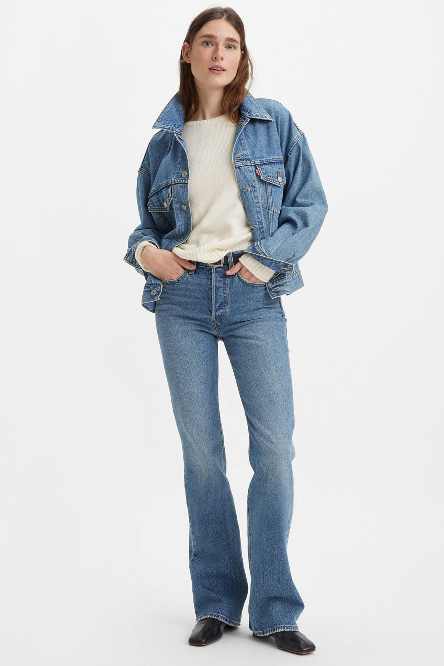 Женские синие джинсы Wedgie Bootcut Levi’s® A8710;0002