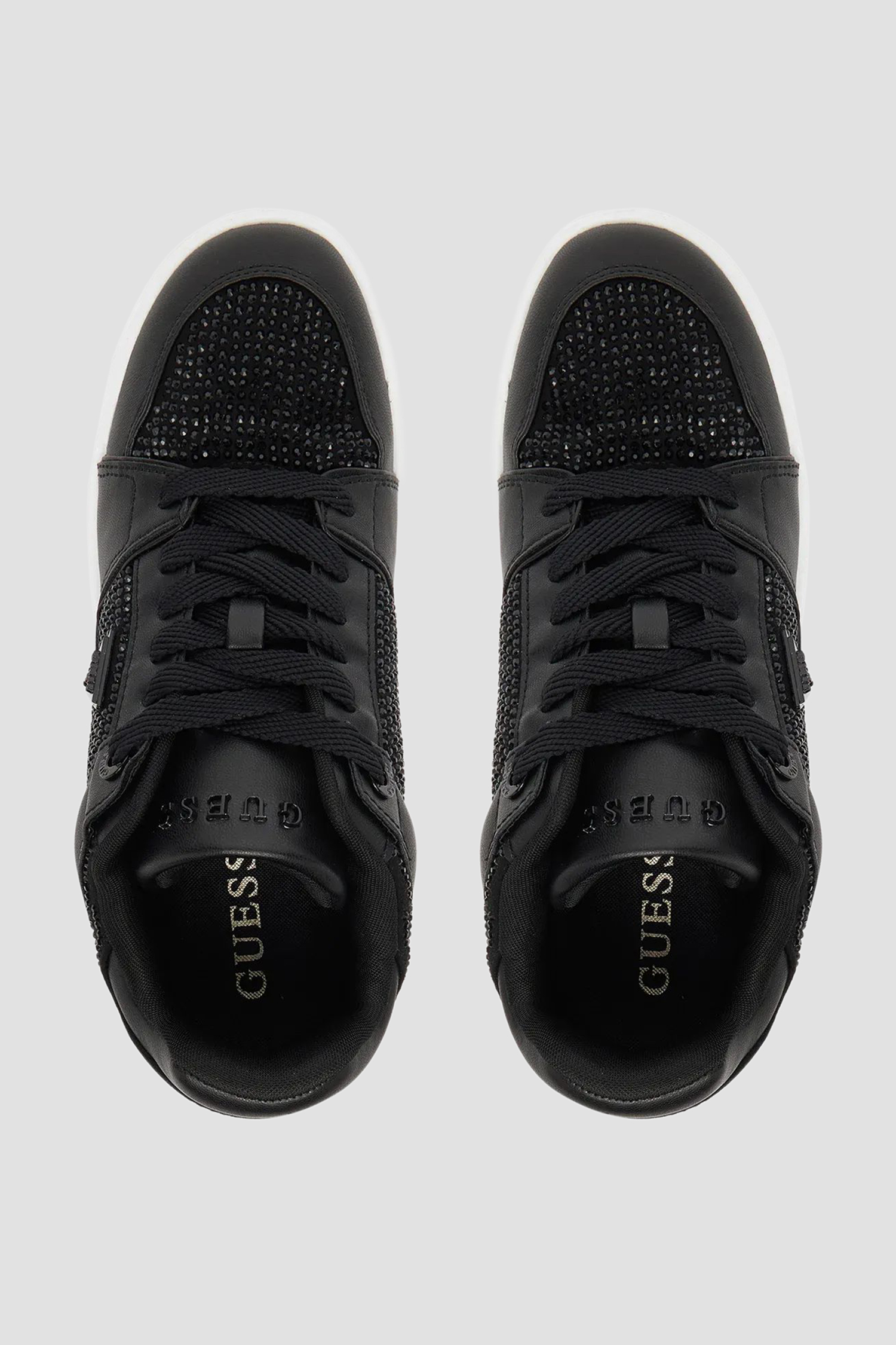 Жіночі чорні снікерси Guess FLTDL2.LEA12;BLACK