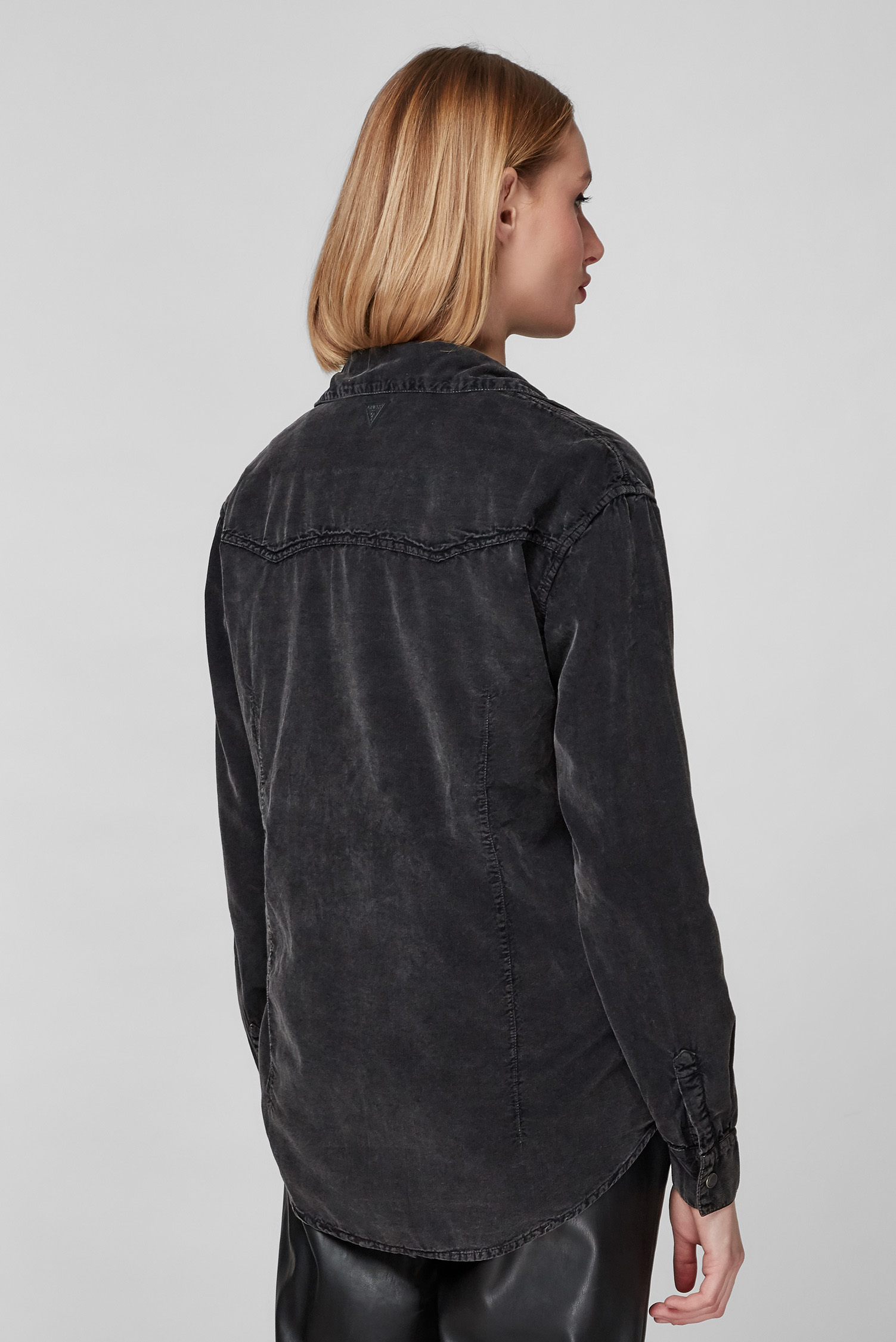 Женская черная рубашка Guess W1BH03.WE4Y0;F98M