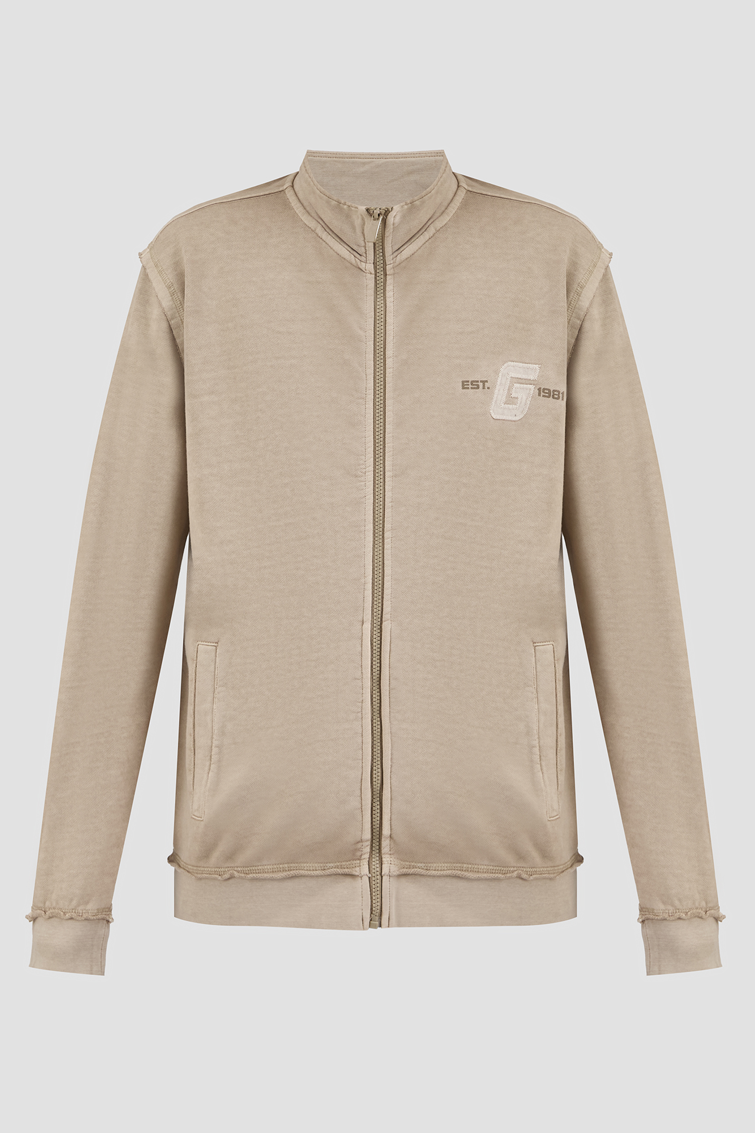 Мужская бежевая спортивная кофта Guess Z5RQ08.KCE90;G1CA