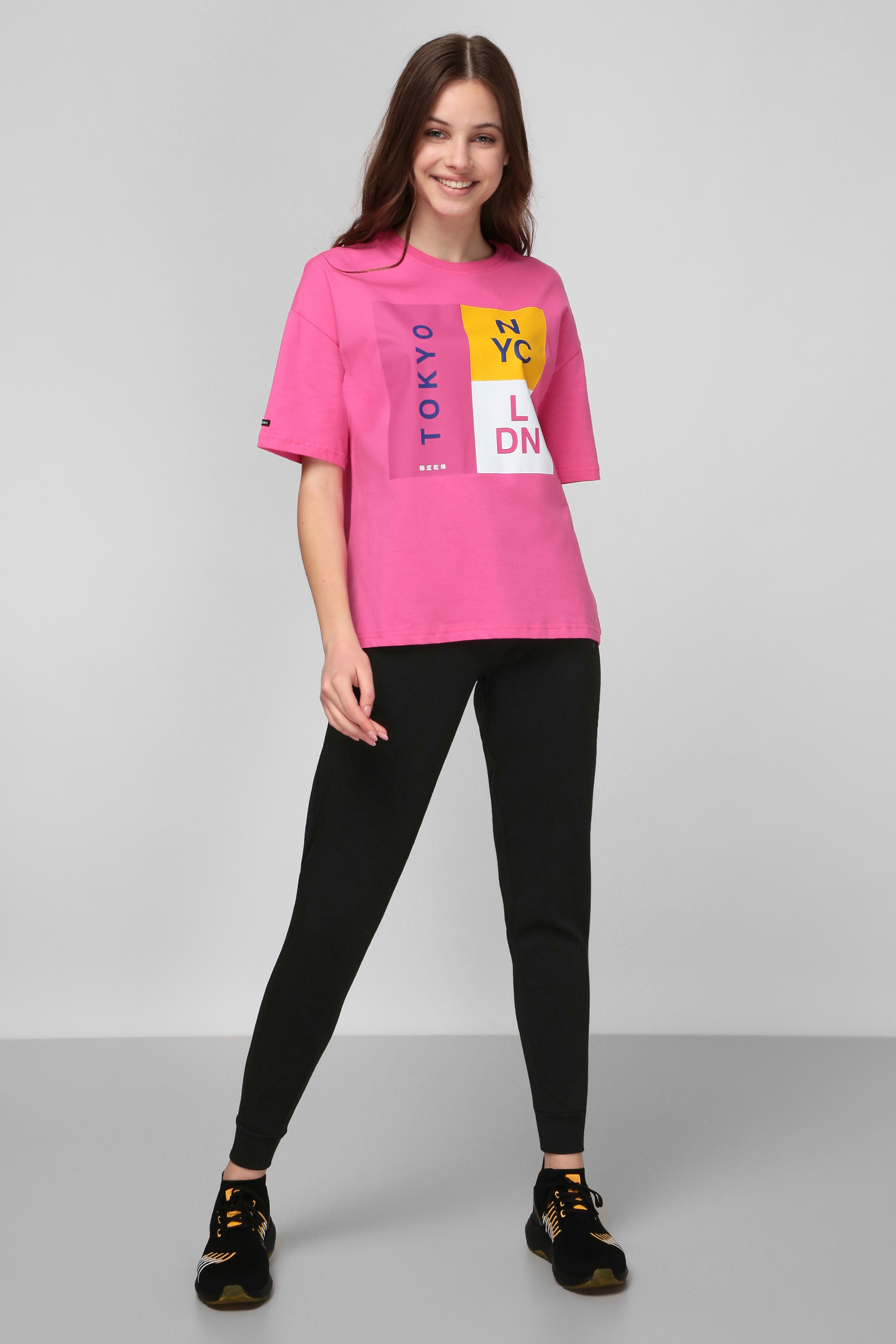 Розовая футболка для девушек SuperDry W1010142A;L6B