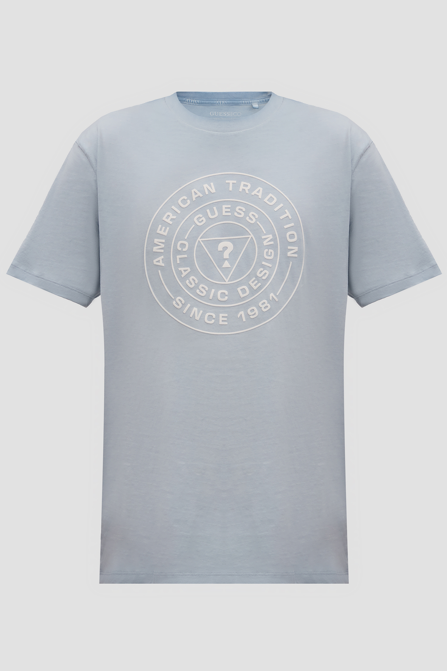 Мужская голубая футболка Guess M5RI61.K9RM1;F7MH