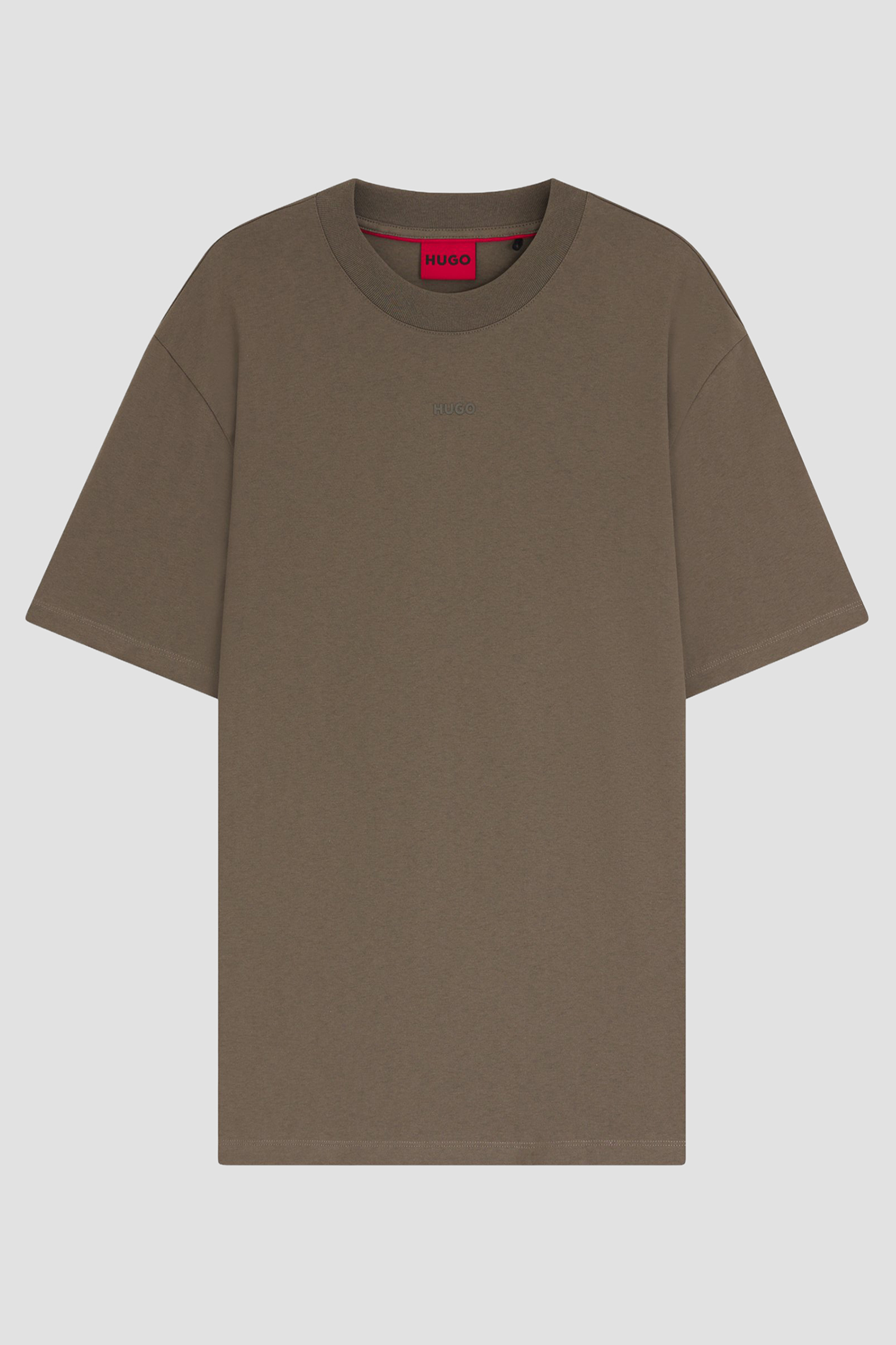 Мужская коричневая футболка HUGO 50488330;032