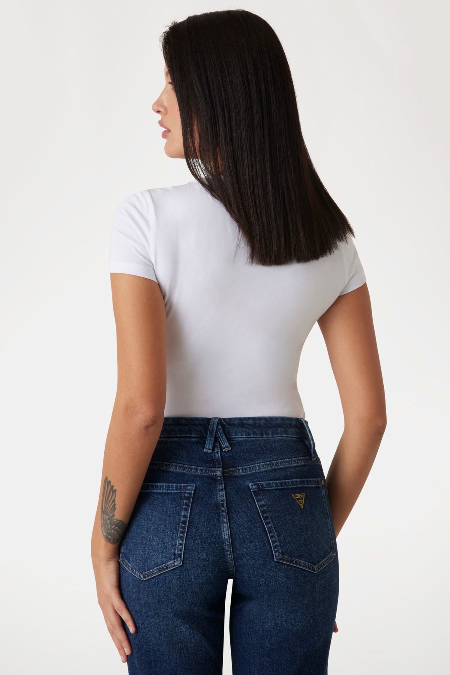 Женская белая футболка Guess W5RI22.J1314;G011