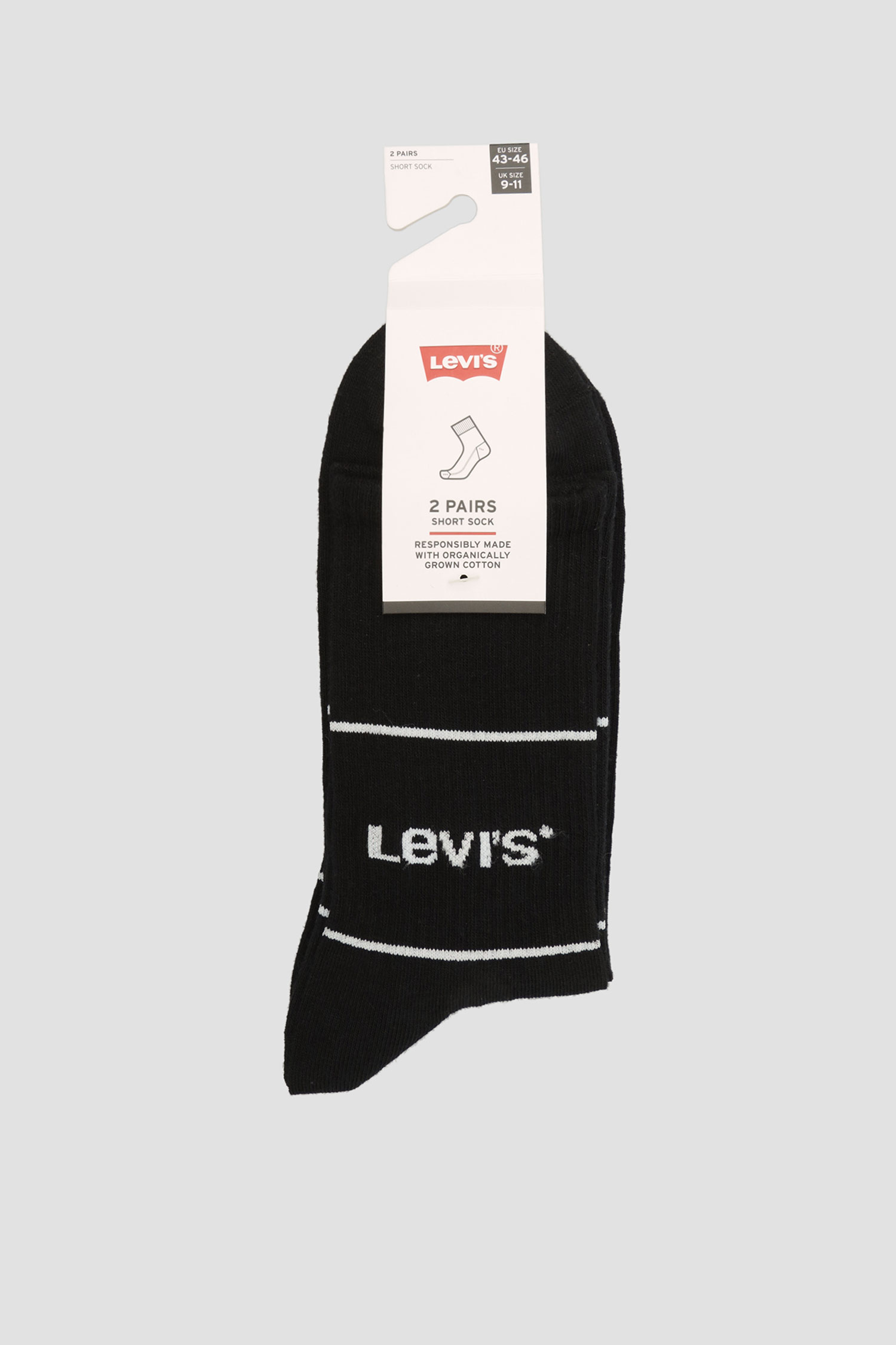 Черные носки для подростков (2 пары) Levi’s® 701210567;008