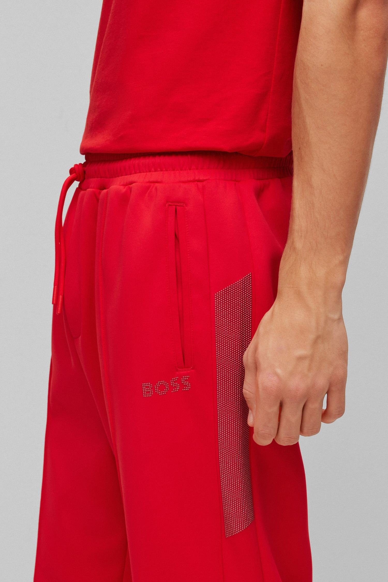 Мужские красные спортивные брюки BOSS 50485490;624