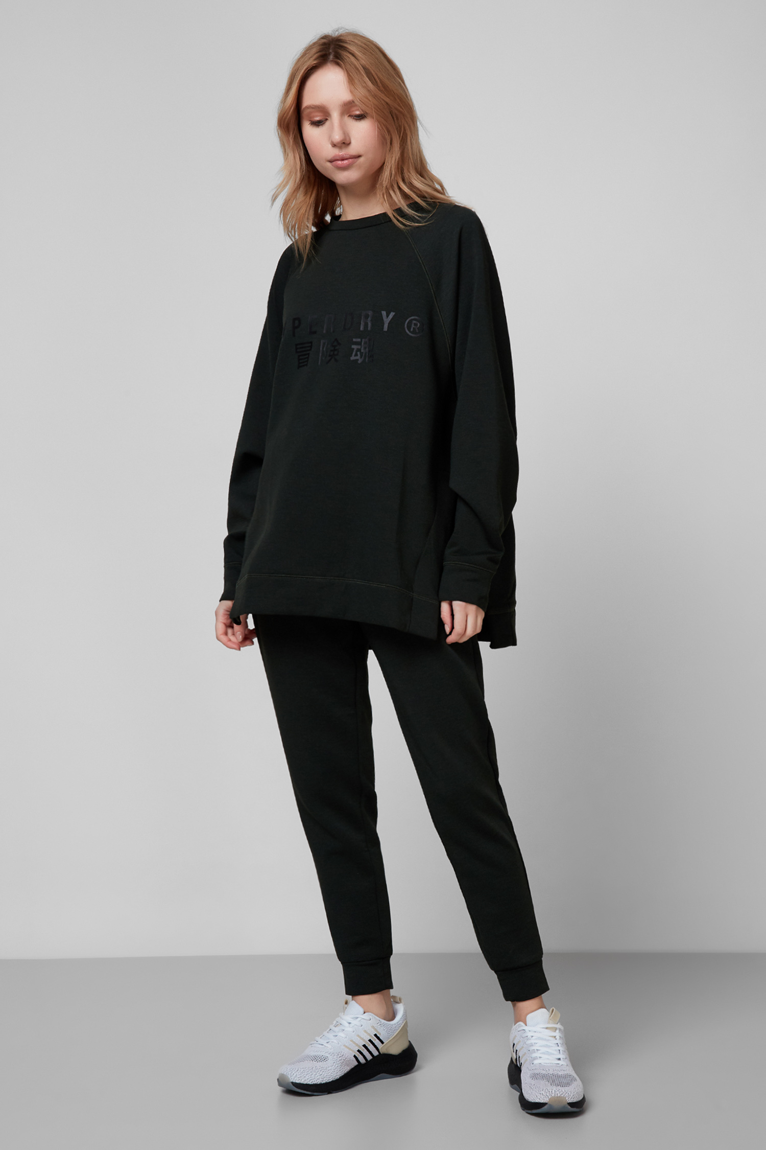Жіночі темно-сірі спортивні штани SuperDry WS310180A;ZC3