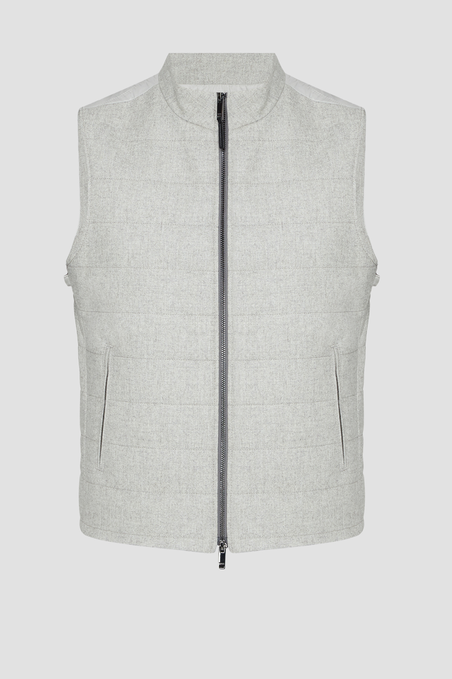 Чоловічий сірий вовняний блейзер BOSS 50502639;041