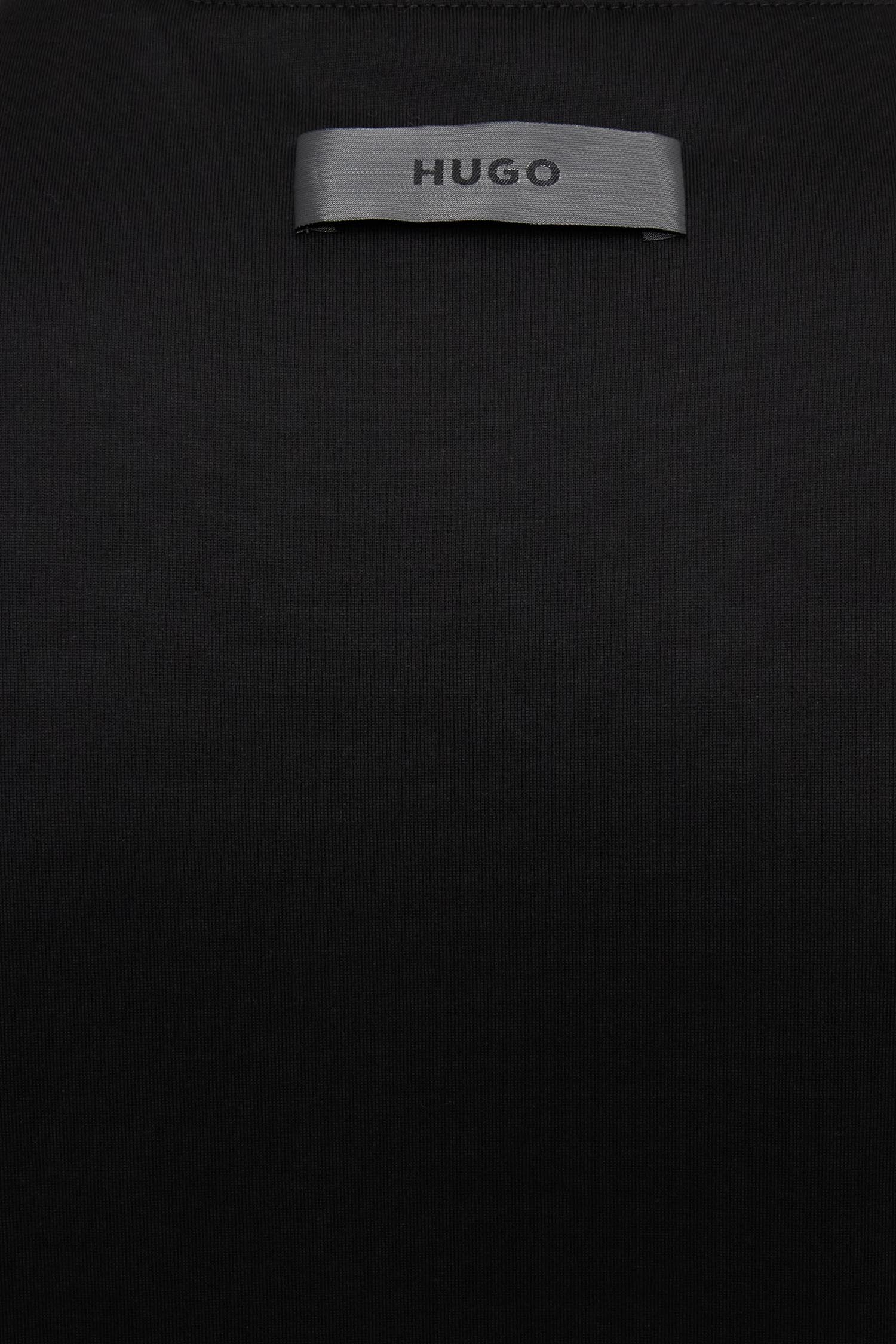 Мужская черная футболка HUGO 50542969;001