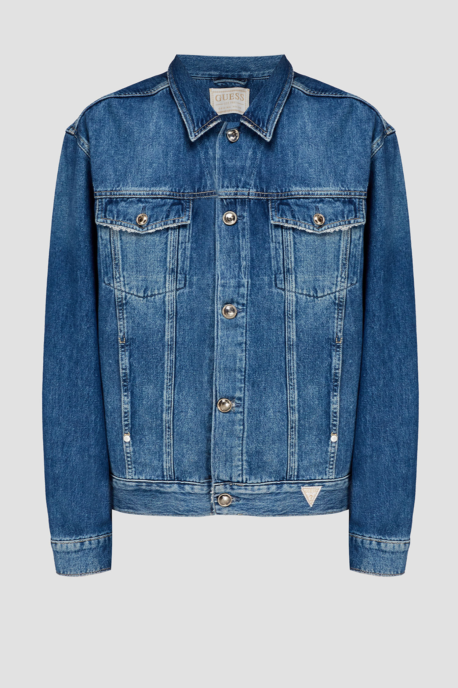 Женская синяя джинсовая куртка Guess W2RN16.D3Y0V;RGEL