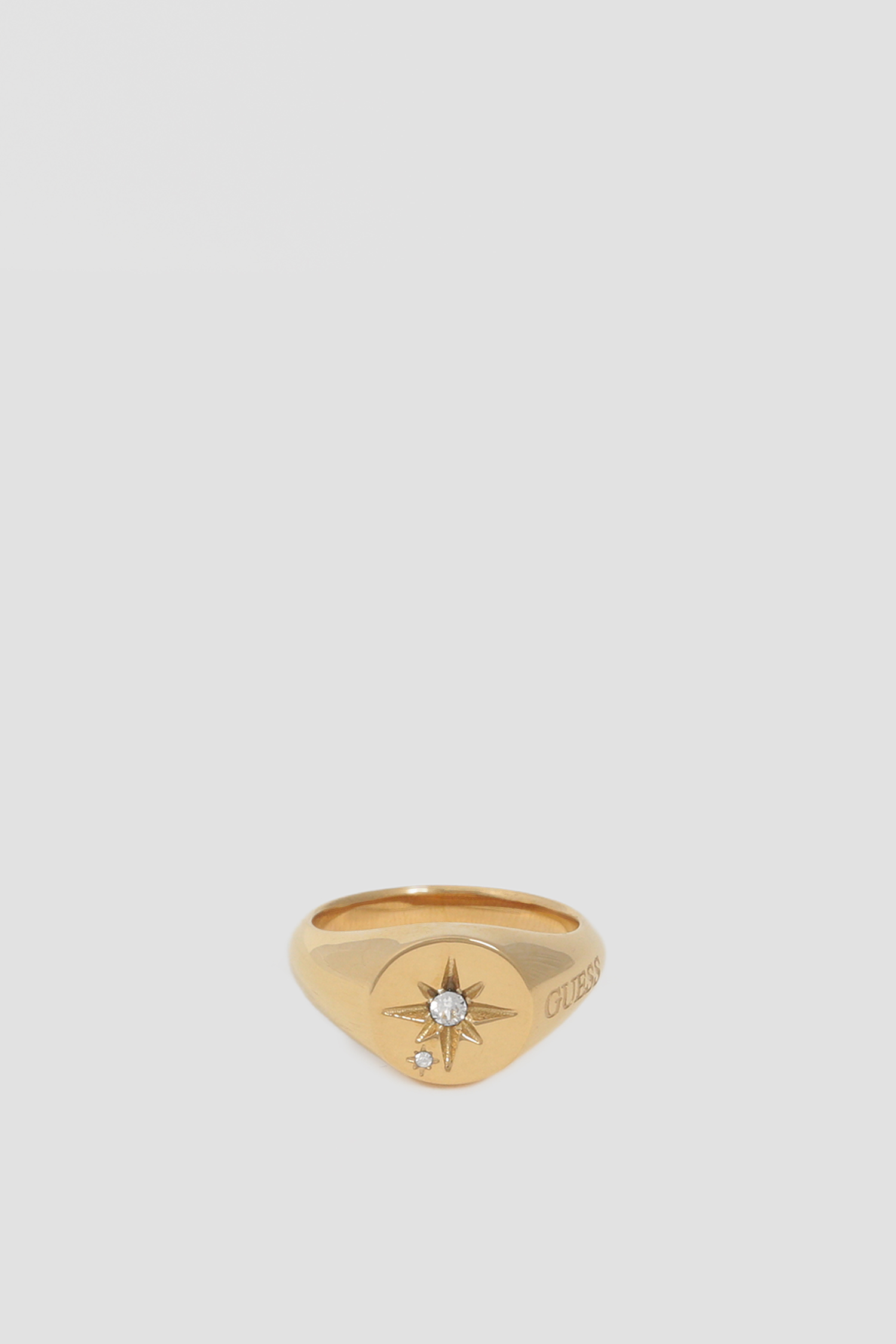 Женское золотистое кольцо Guess UBR20011;GL