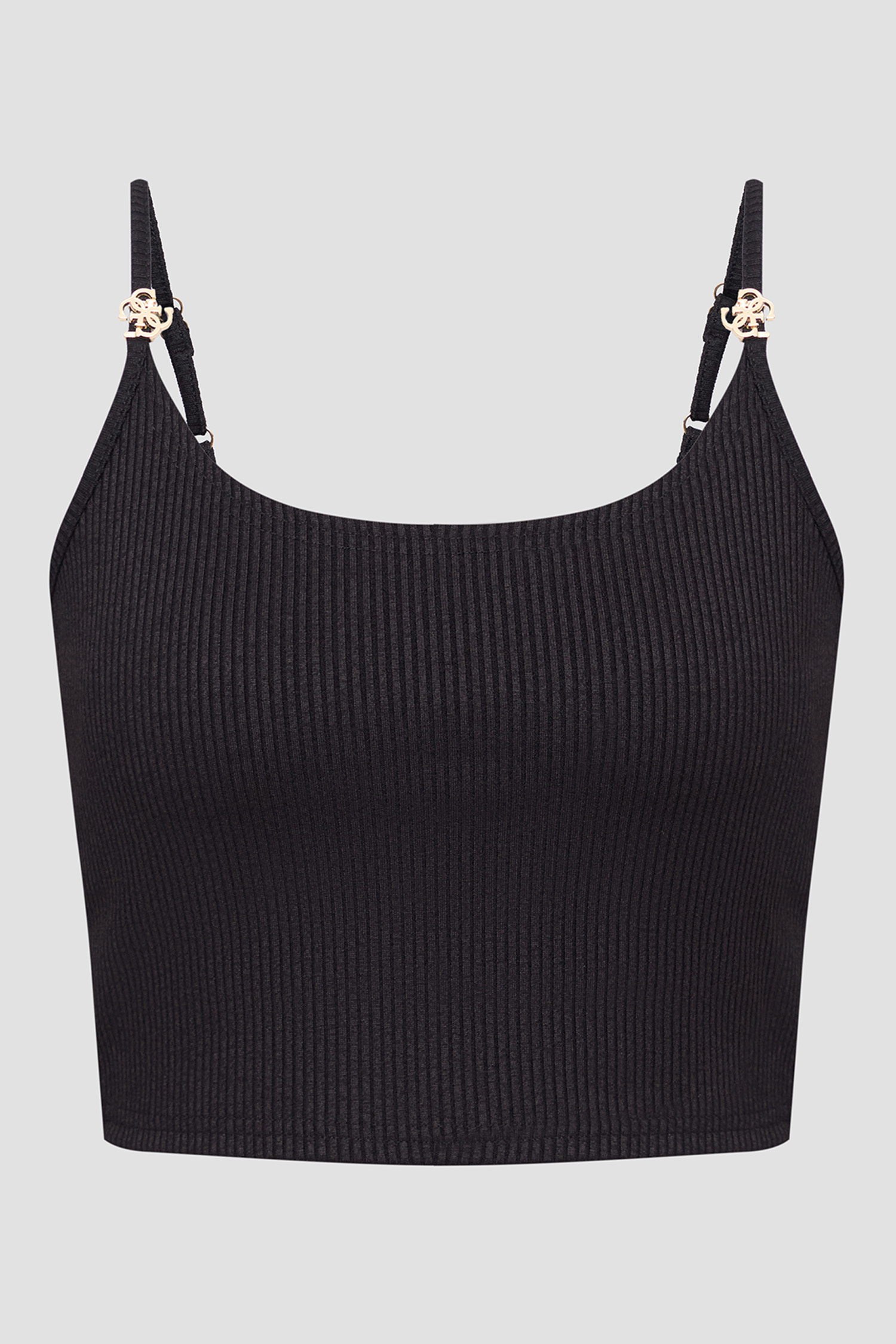 Жіночий чорний топ Guess E6GP01.KG322;JBLK
